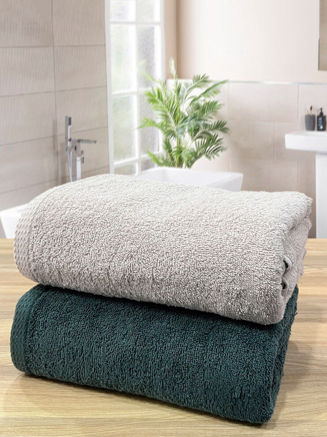 LABHAM Unisex Green Bath Towels