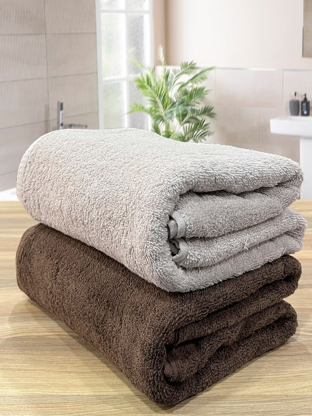 LABHAM Unisex Brown Bath Towels