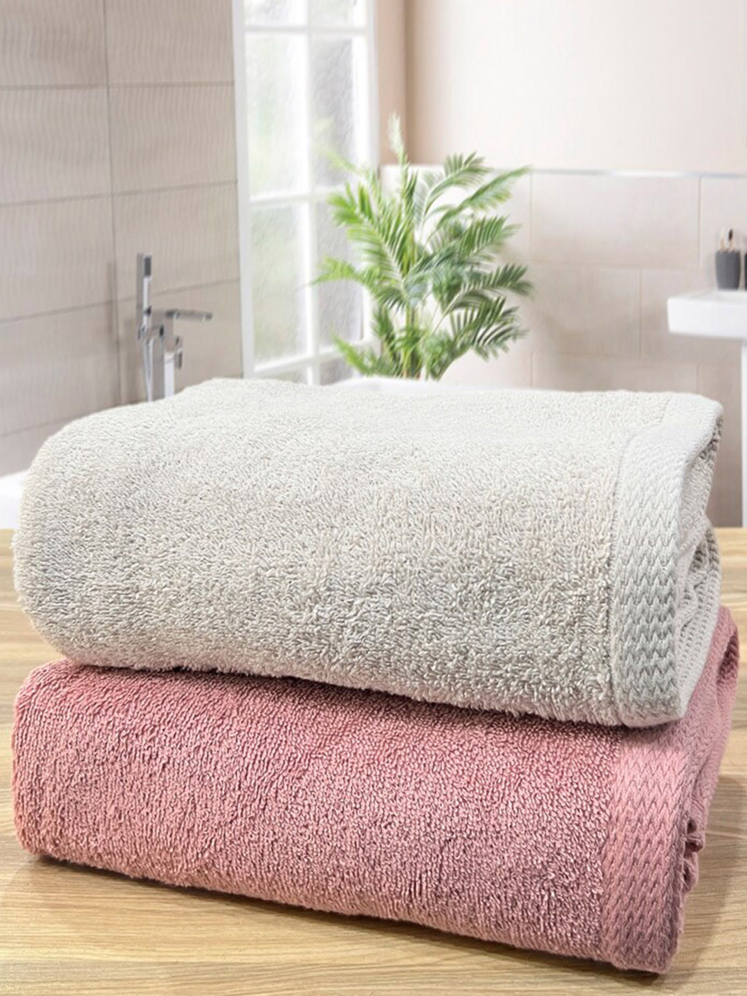 LABHAM Unisex Rose Bath Towels