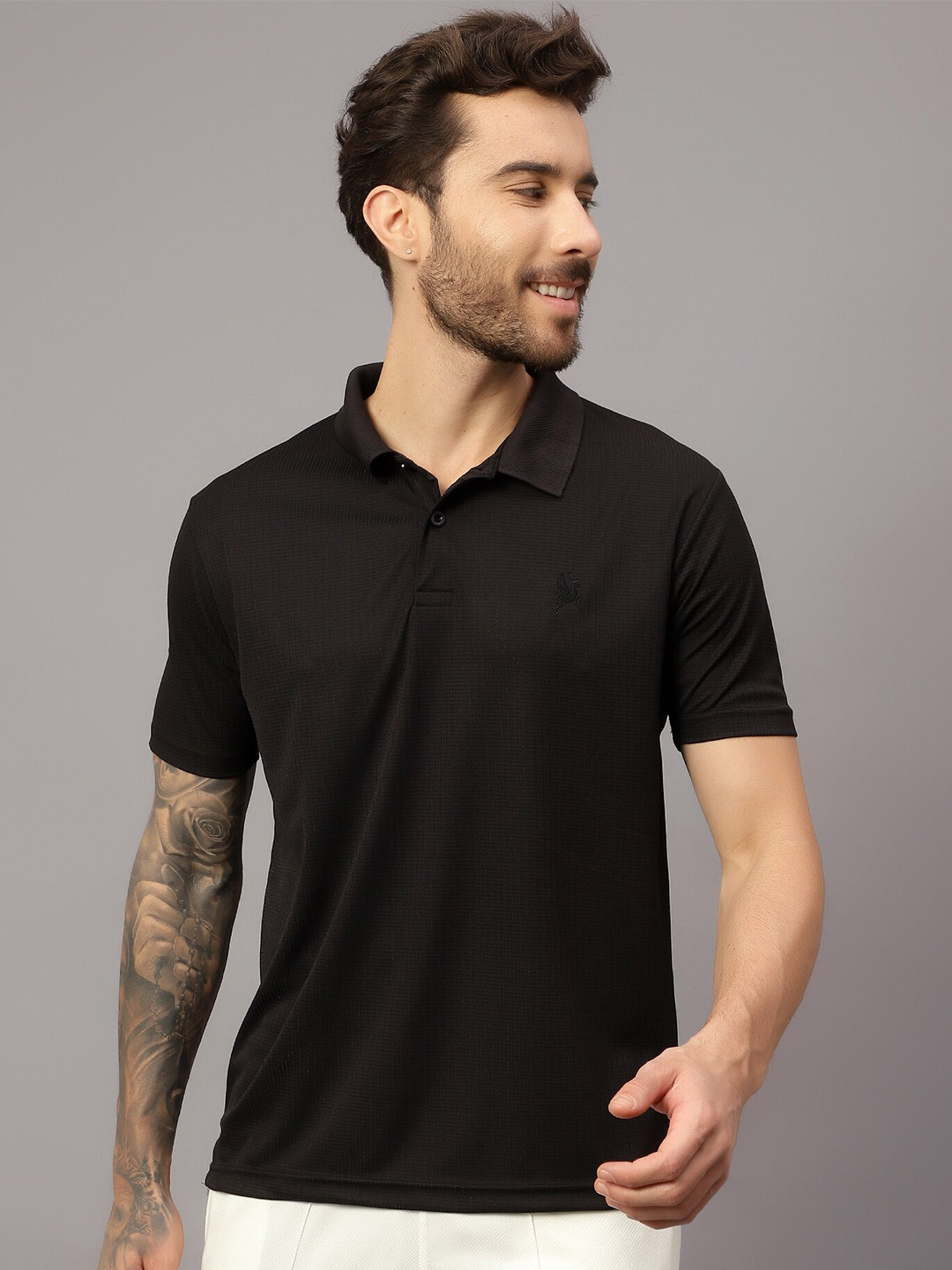 Trenz Textured Polo Collar T-shirt