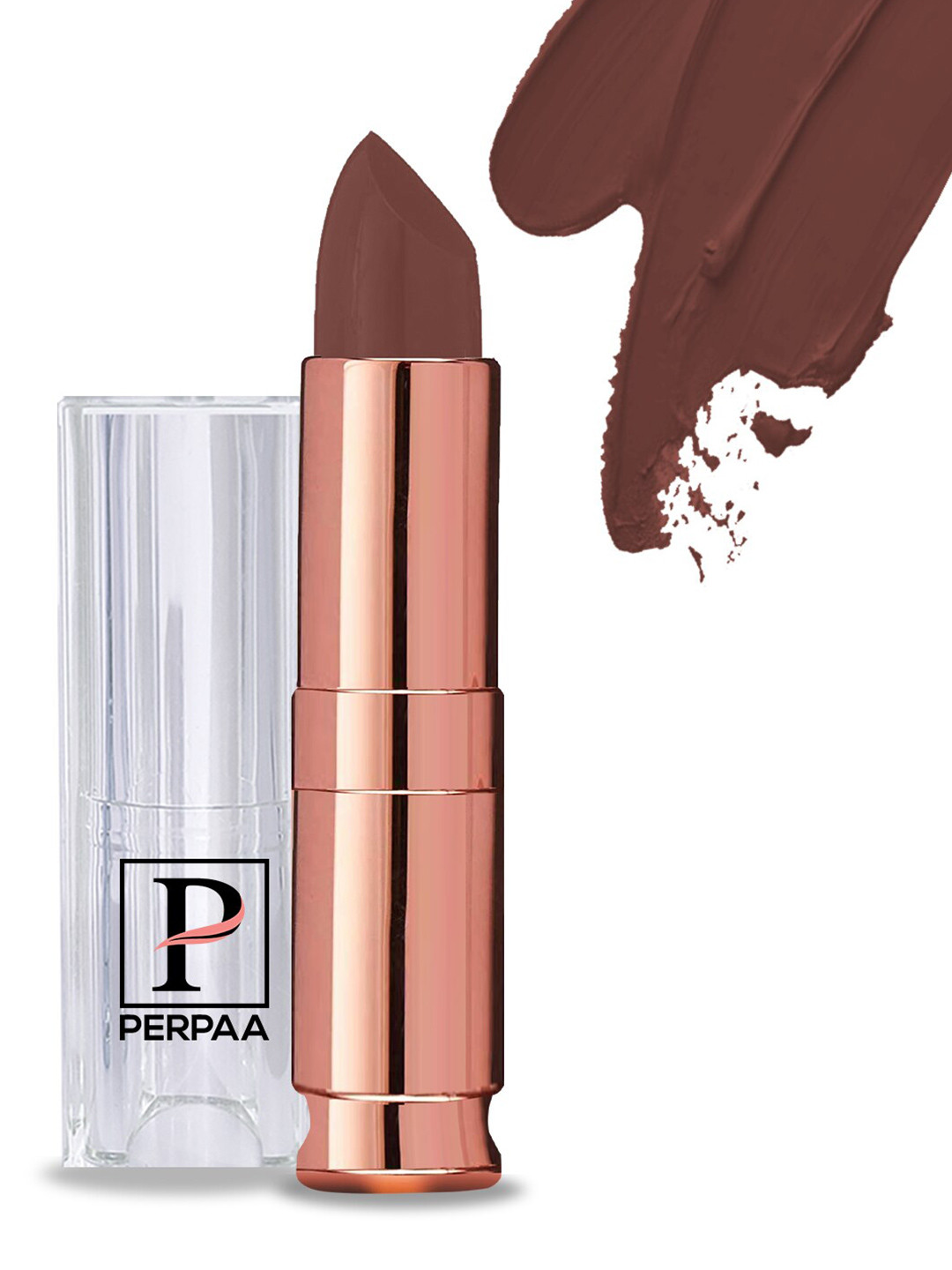 PERPAA Antique Velvet Matte Lipstick with Vitamin E & Shea Butter - Cocoa Brown 67