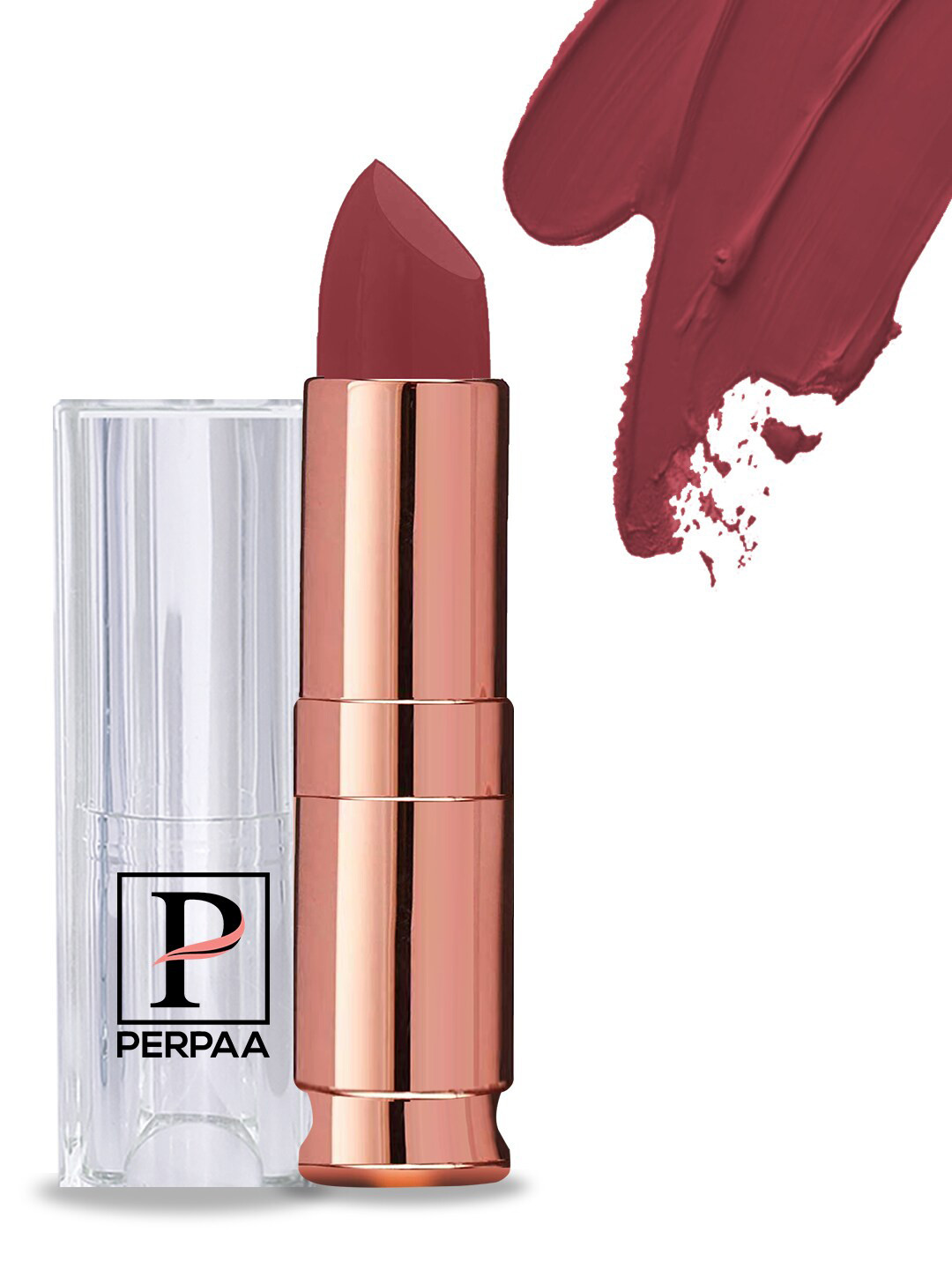 PERPAA Antique Velvet Matte Lipstick with Vitamin E & Shea Butter - Brick Red 110