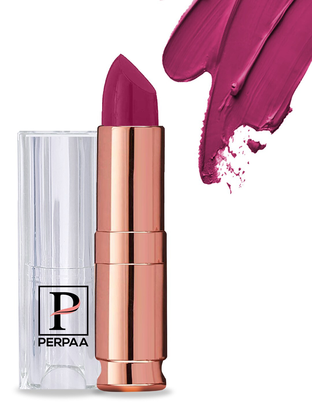 PERPAA Antique Velvet Matte Lipstick with Vitamin E & Shea Butter - Rose Magenta 52