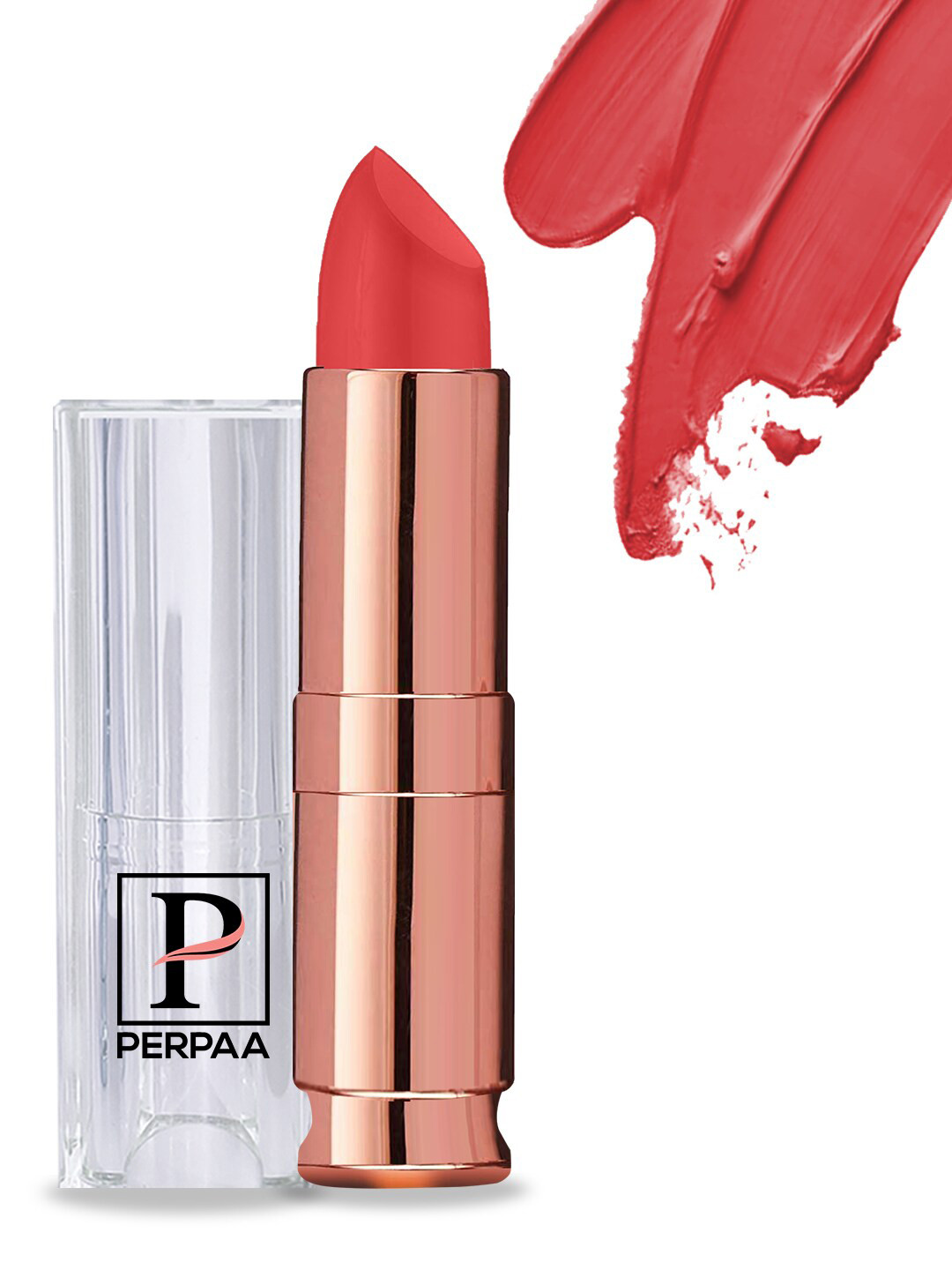 PERPAA Antique Velvet Matte Lipstick with Vitamin E & Shea Butter - Velvety Orange 93