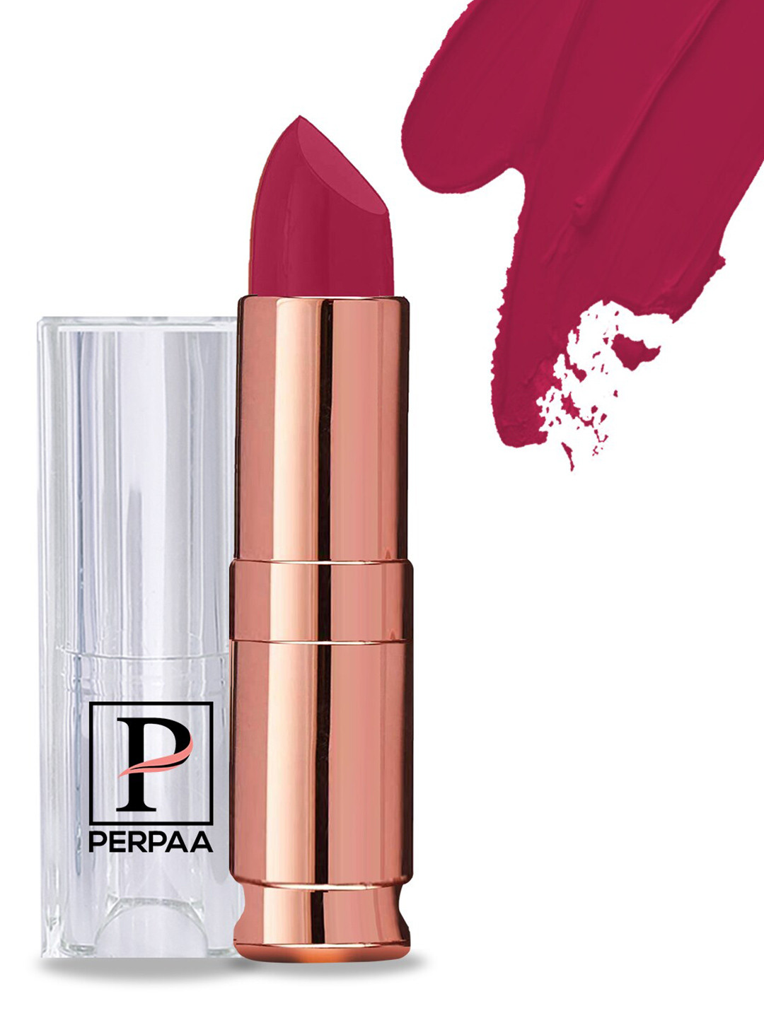 PERPAA Antique Velvet Matte Lipstick with Vitamin E & Shea Butter - Reddish Magenta 84
