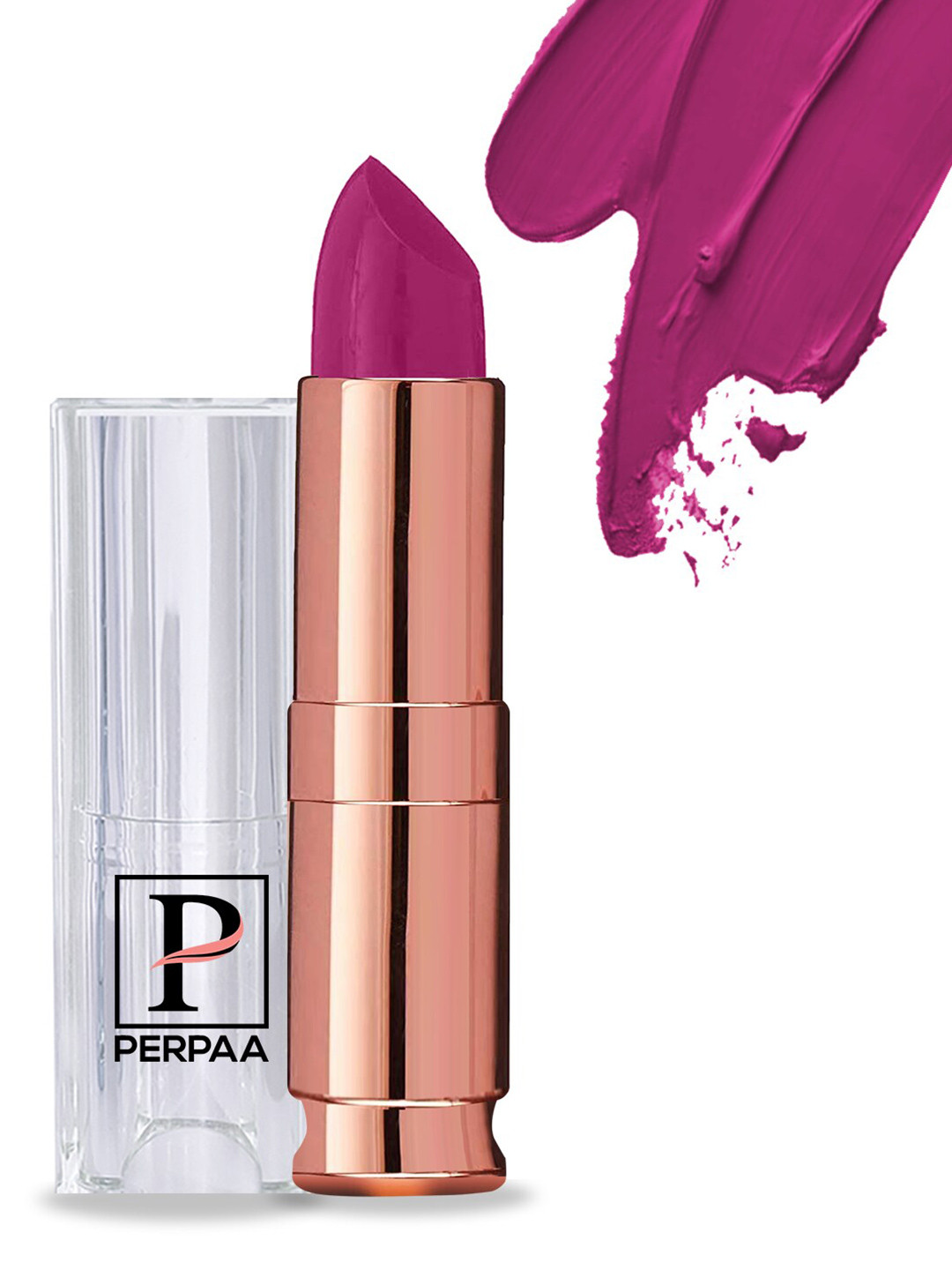 PERPAA Antique Velvet Matte Lipstick with Vitamin E & Shea Butter - Electric Pink 58