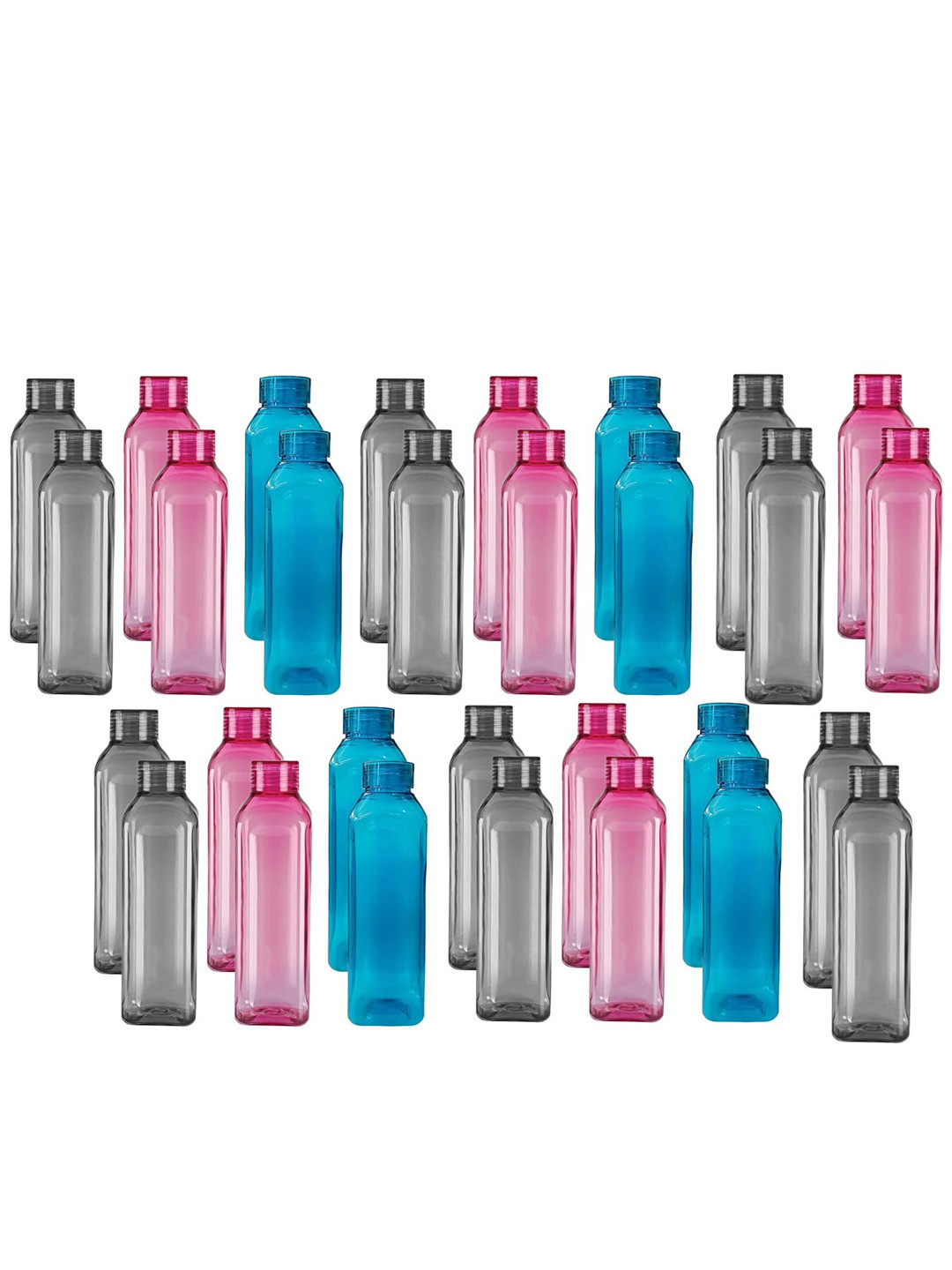 Kuber Industries Assorted Plastic Spill Proof 30 Piece Water Bottle - 1L