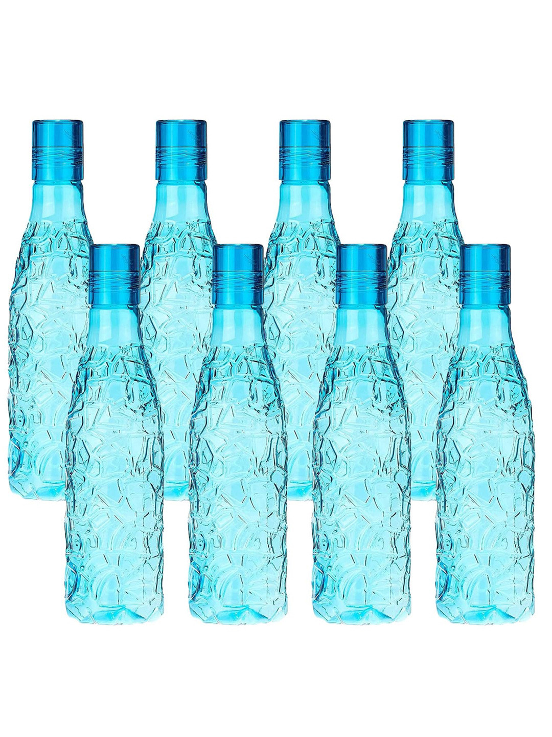 Kuber Industries Blue Plastic BPA Free 4 Piece Water Bottle - 1L
