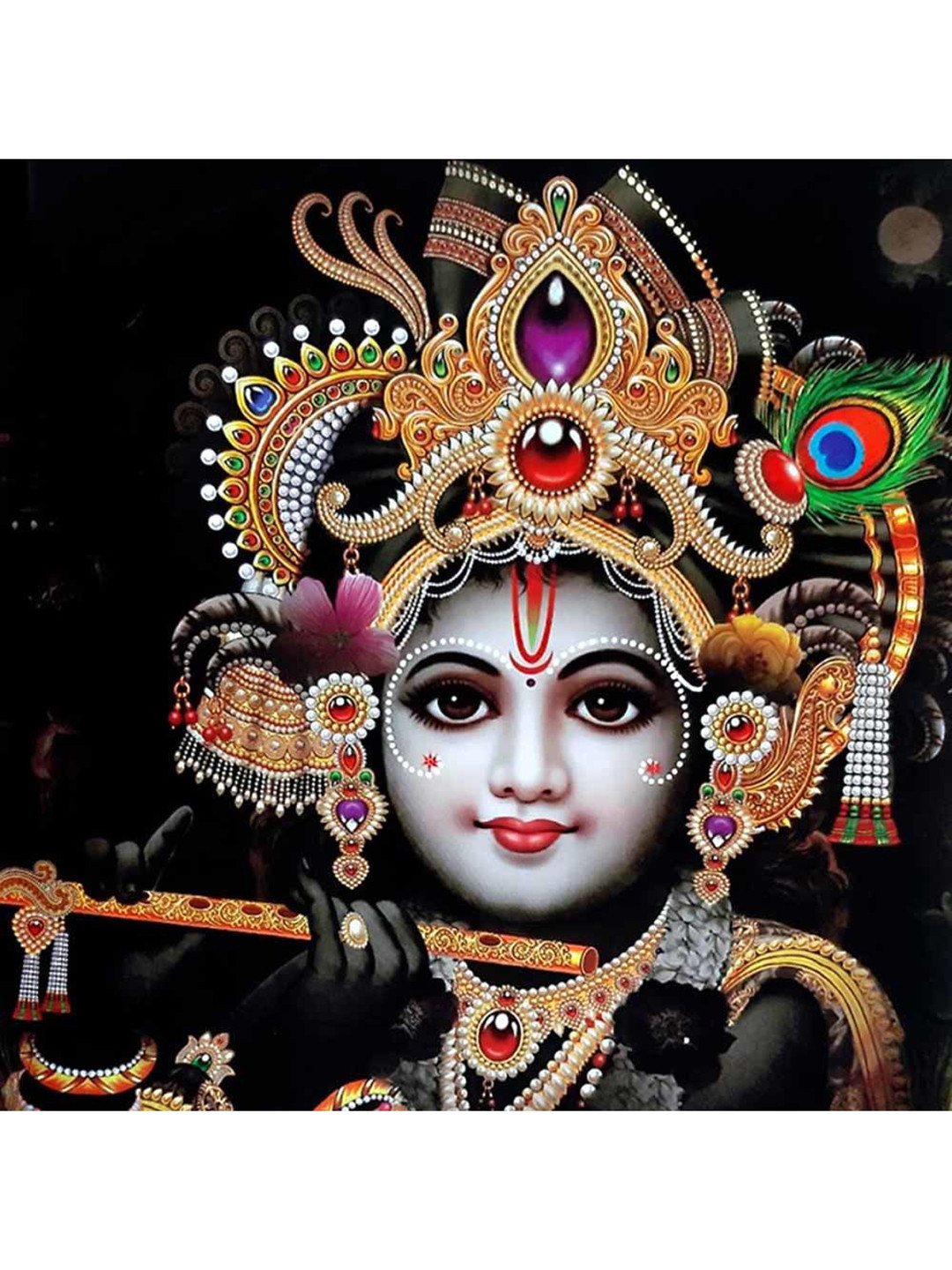 British Terminal Black & Blue 1 Piece Paper Religious Wall Paintings