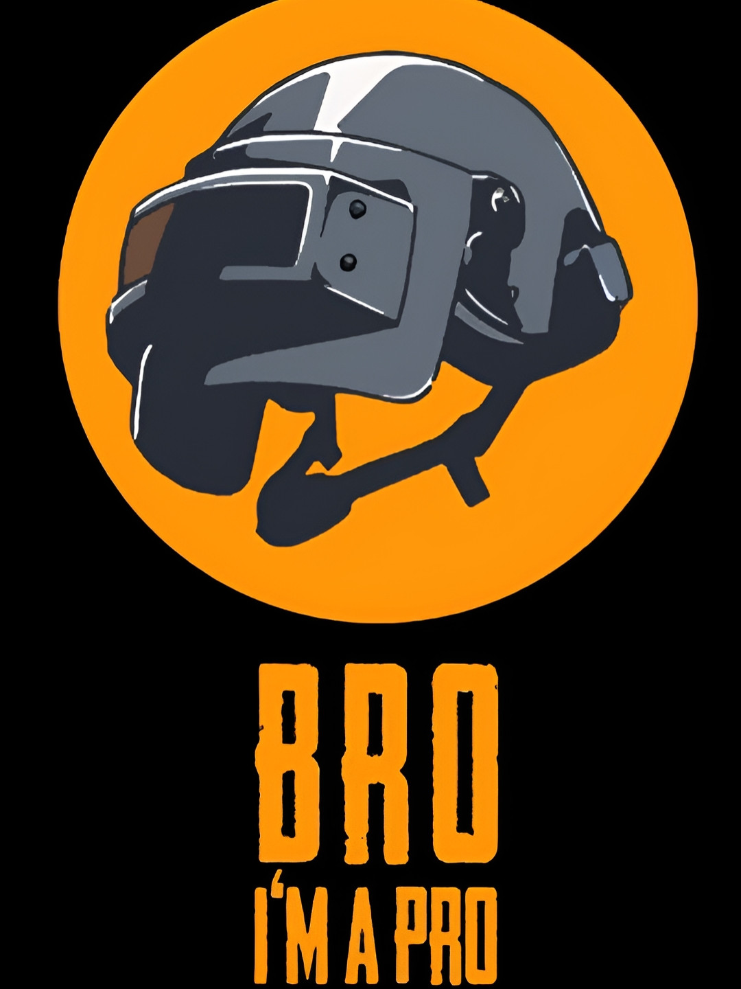 British Terminal Orange Black Pubg Mobile Game Wall Poster