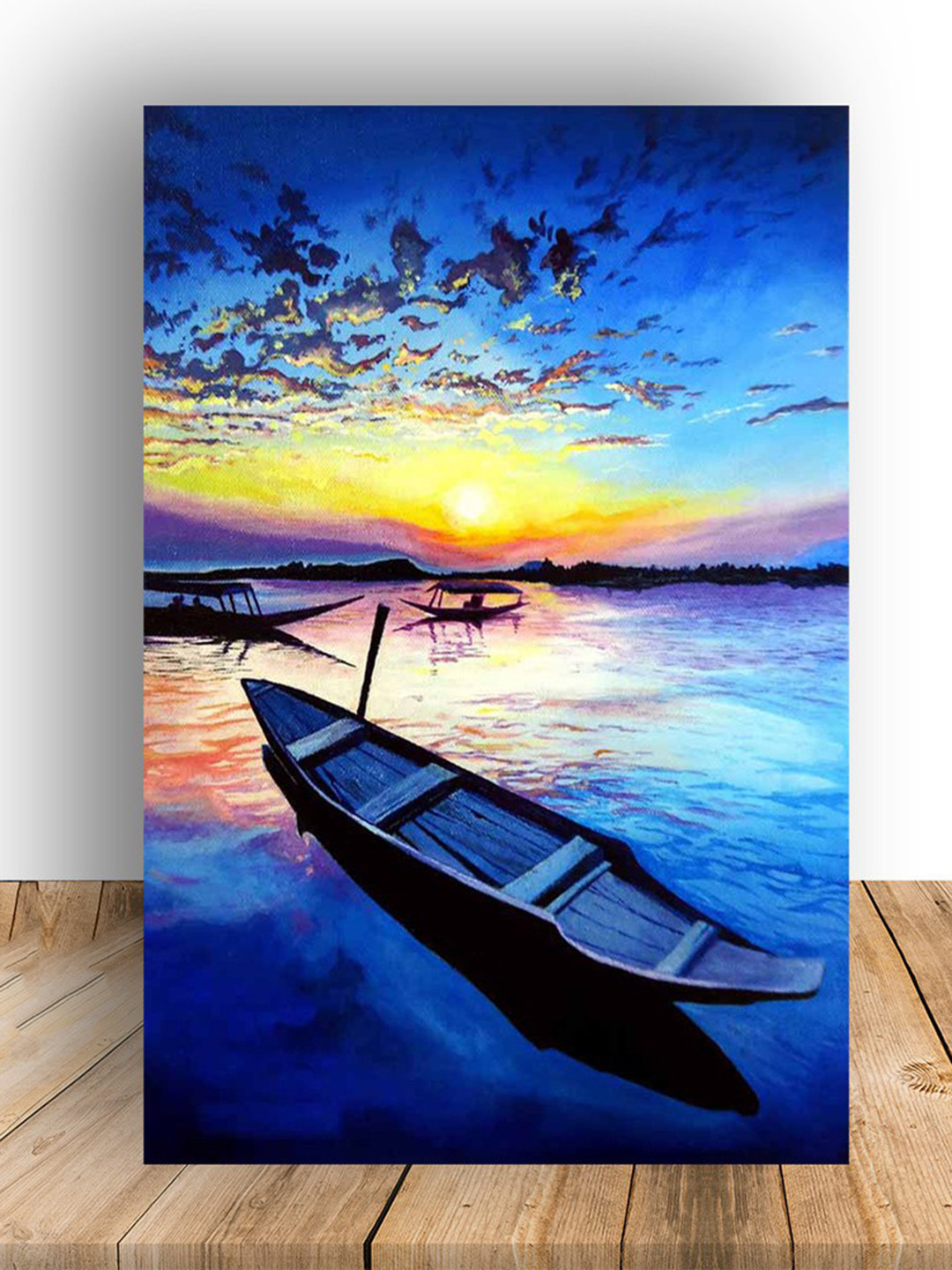 British Terminal Boats & Sea Paper Wall Rectangle Paintings Wall Art - 18 x 12 In