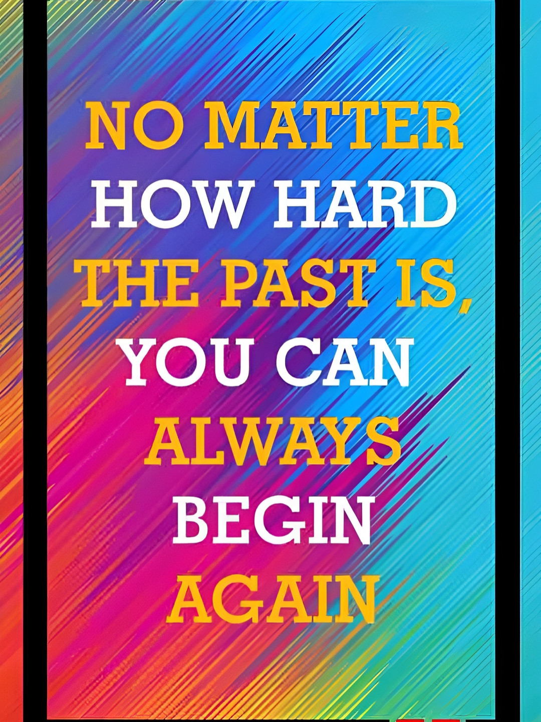 British Terminal Blue & White Motivational Quote Wall Poster