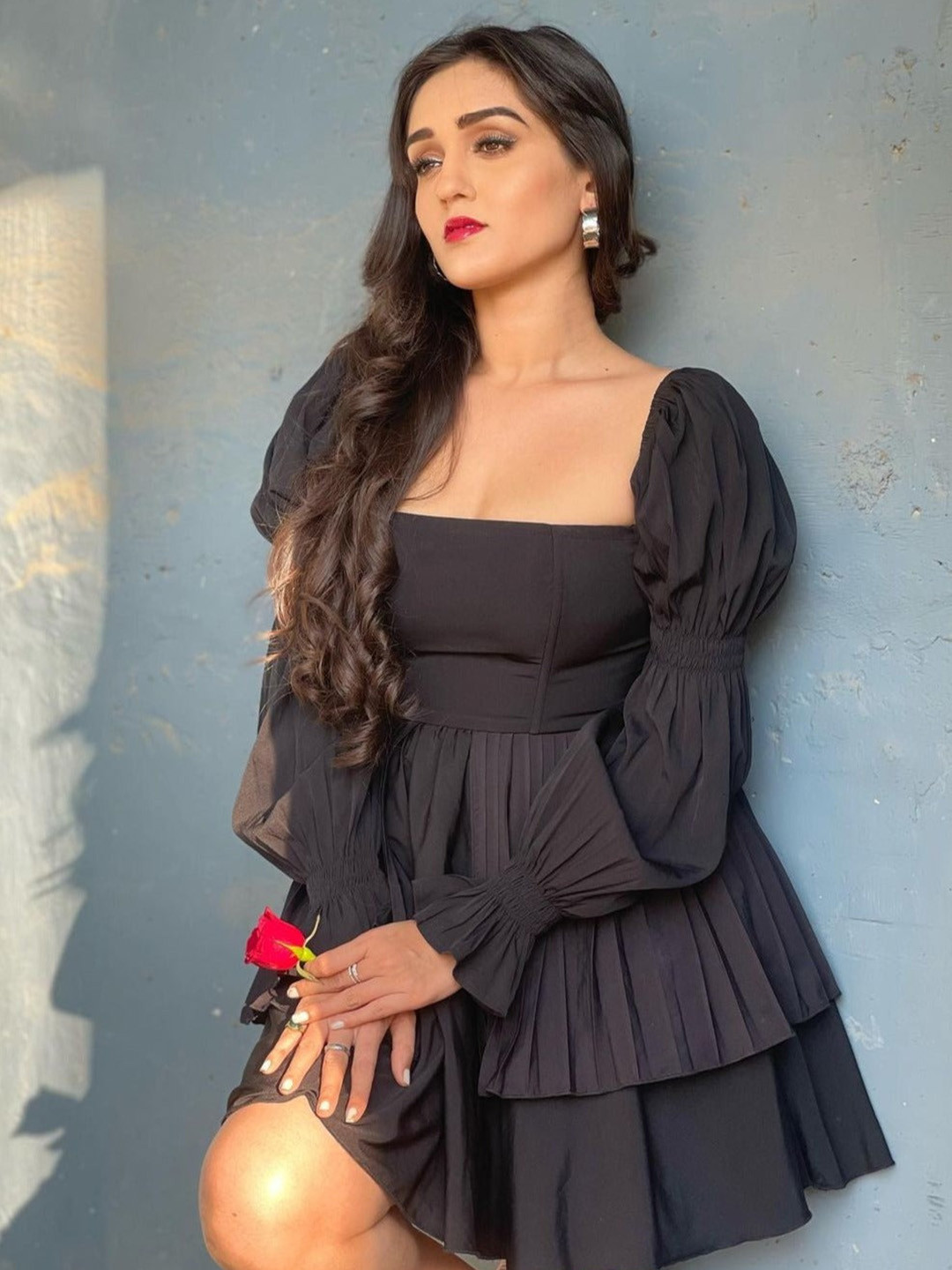 Lea Clothing Co. Crepe Fit & Flare Dress