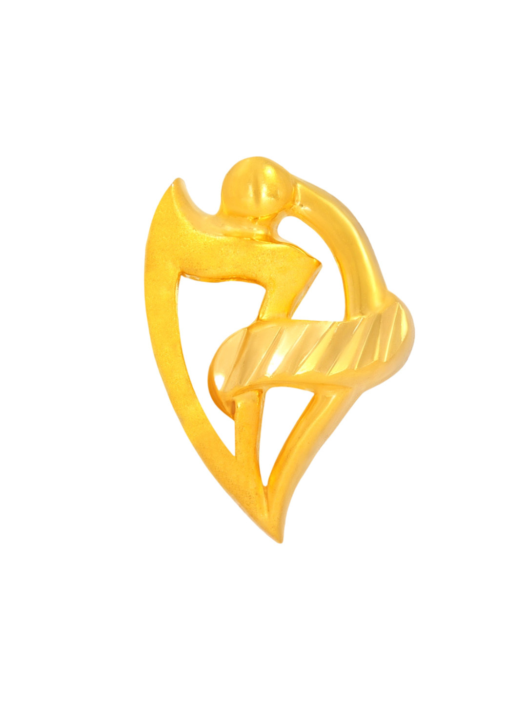 BHIMA 22K BIS Hallmark (916) Yellow Gold Golden Canopy Stud Earrings