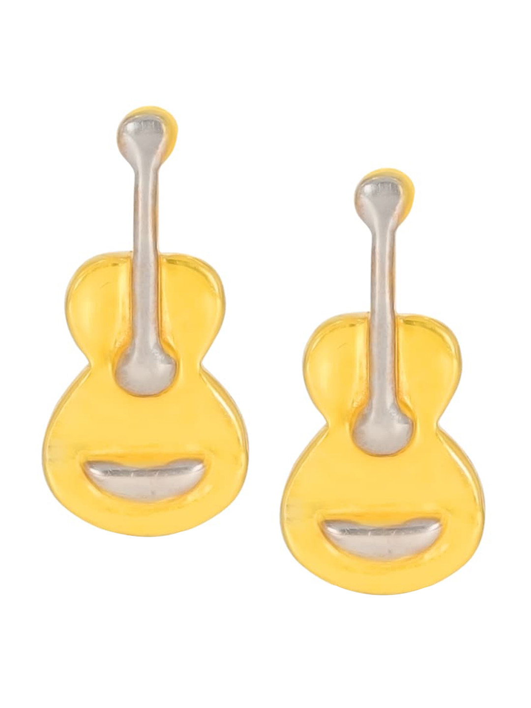 BHIMA Jewels 22K Hallmark 916 Purity Yellow Gold Molding Guiter Studs