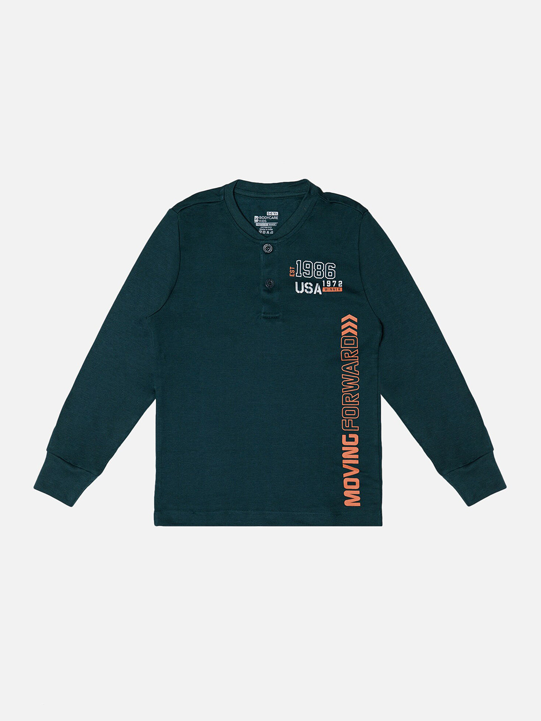 Bodycare Boys Varsity Henley Neck T-shirt
