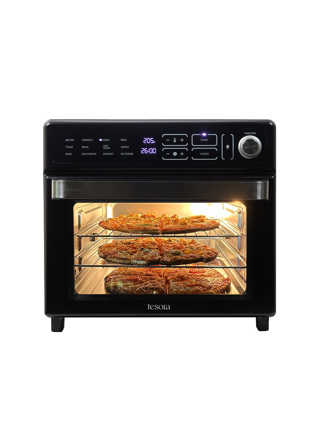 Tesora Imperial Chef Digital Black Air Fryer Oven- 25L