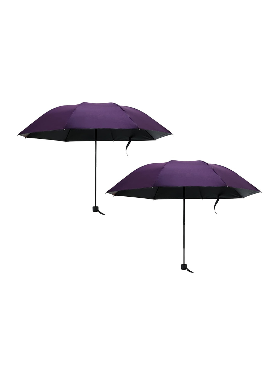 Kuber Industries Pack Of 2 Manual 3 Fold Umbrellas