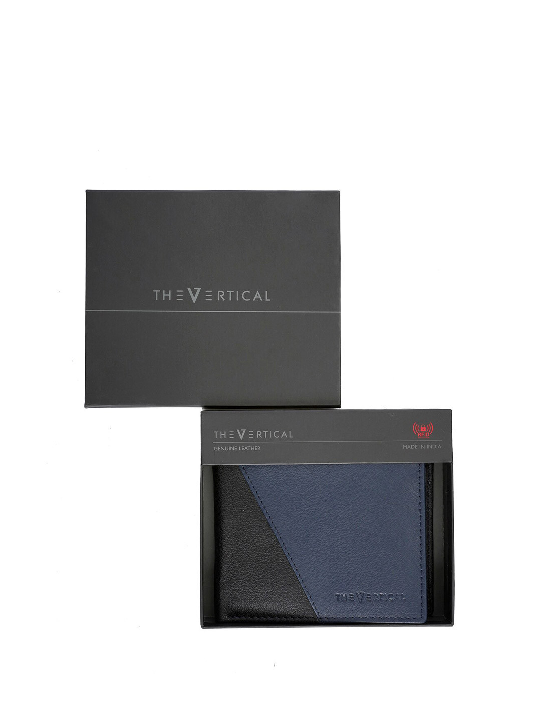 THe VerTicaL Men Leather Two Fold Wallet