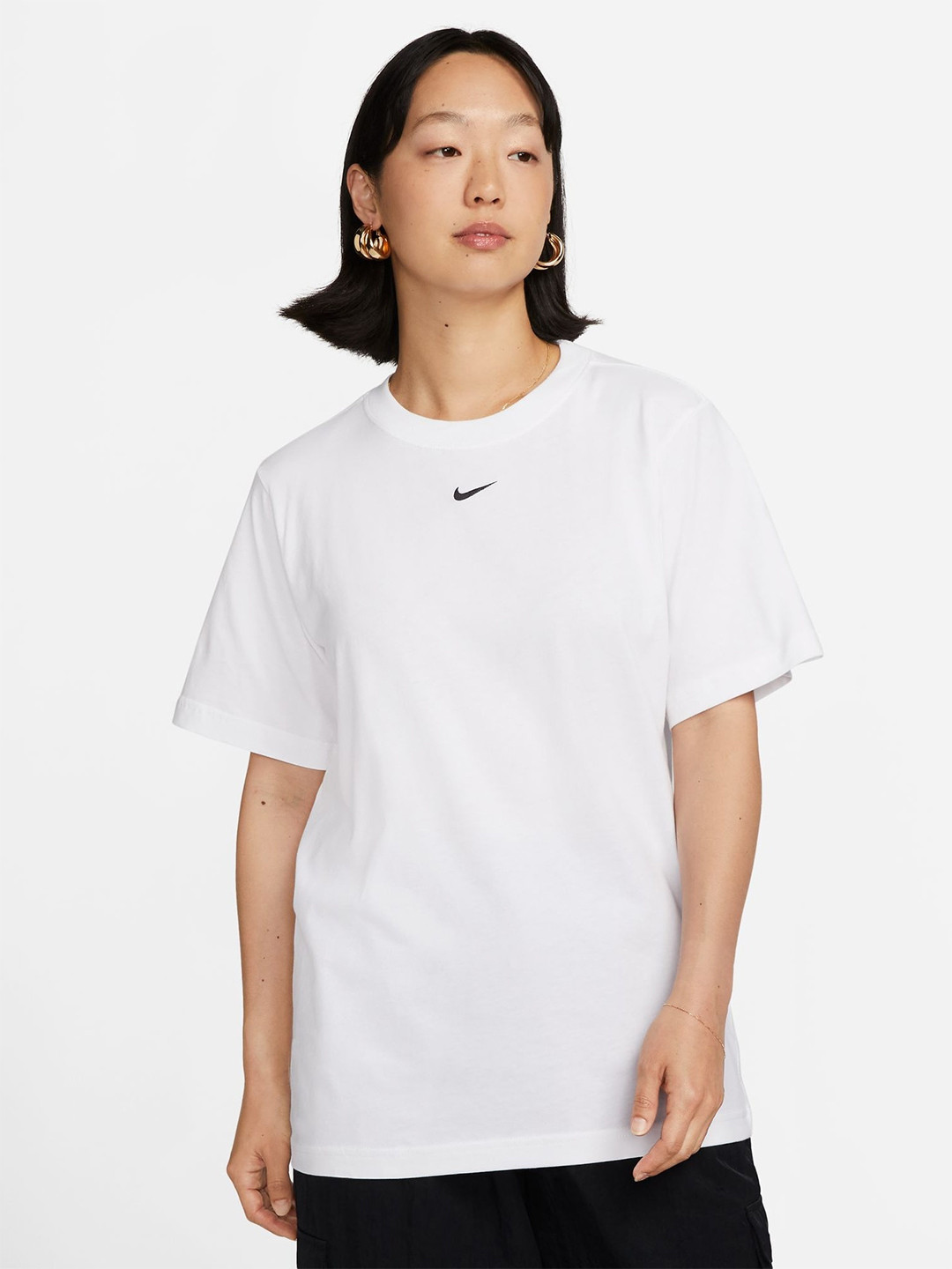 Nike Sportswear Brand Logo Printed Cotton T-Shirt