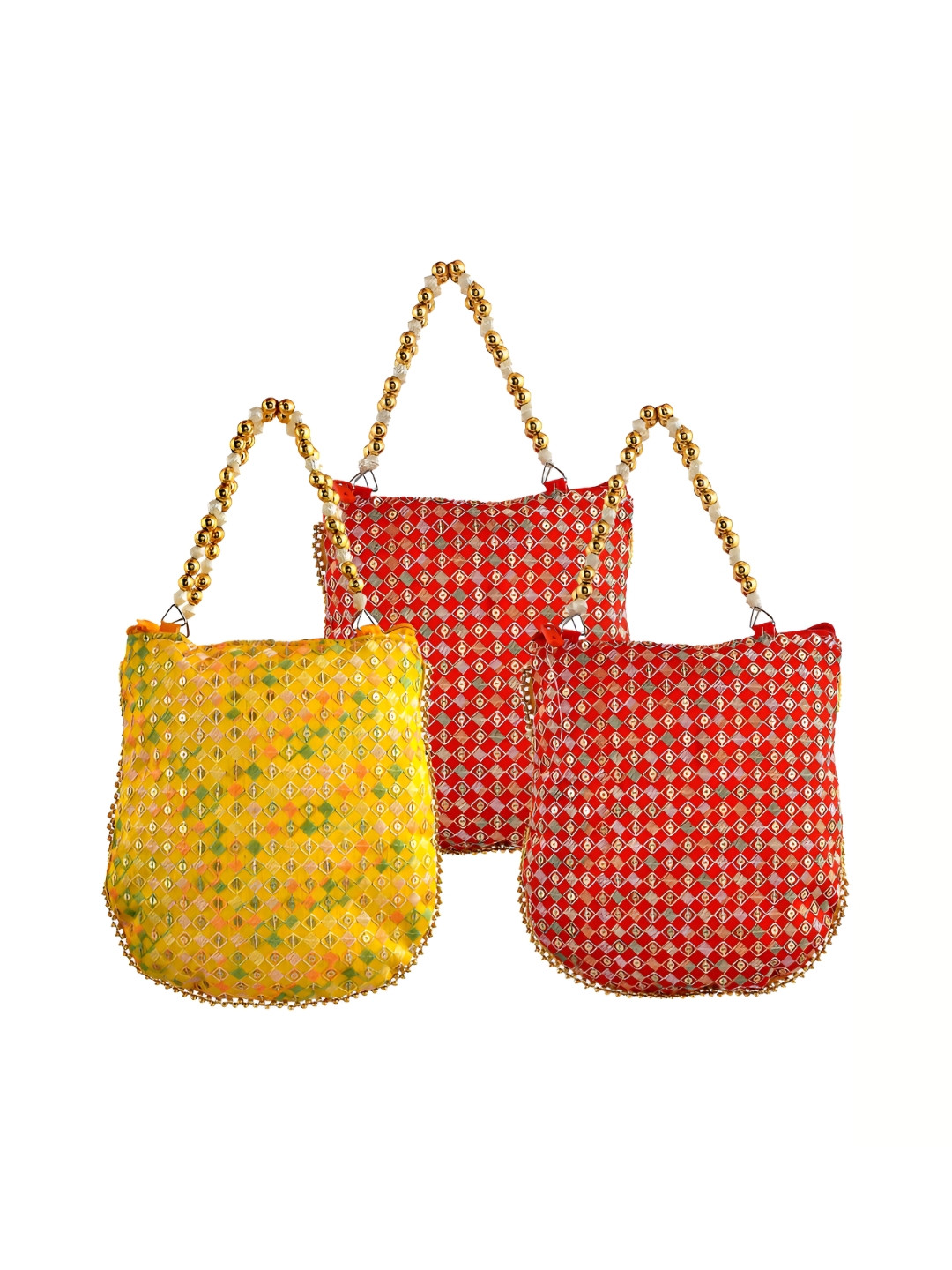 Kuber Industries Pack Of 2 Embellished Handbags