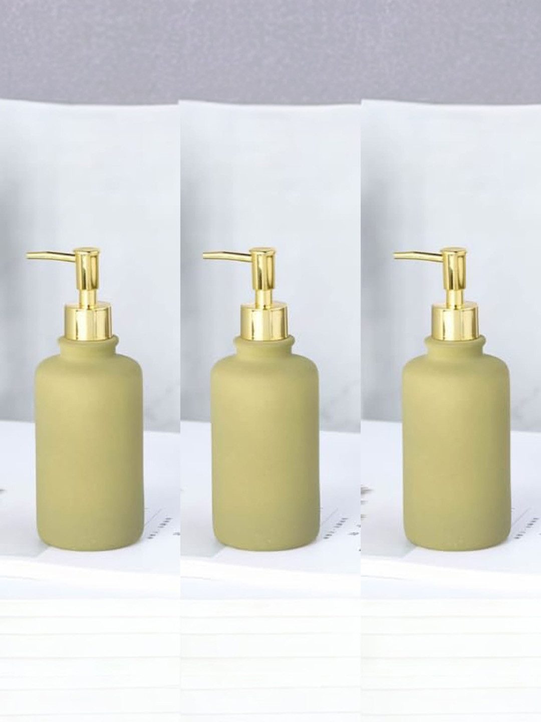 UMAI Green 3 Pcs Liquid Shampoo Dispensers 400 ML
