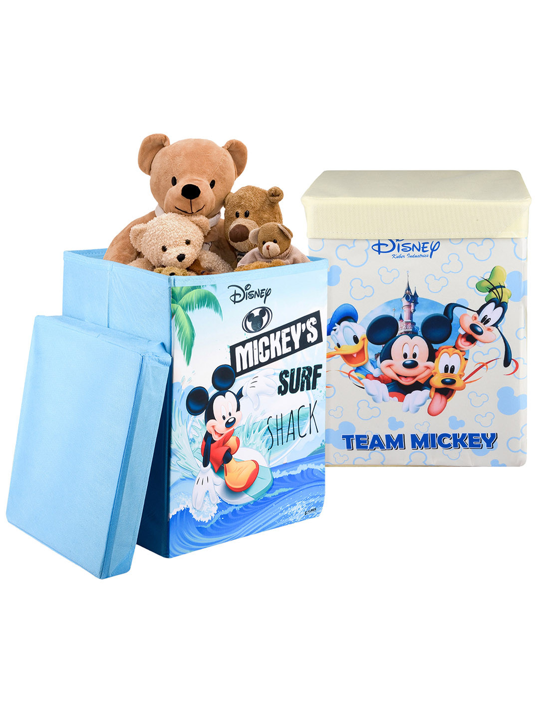 Kuber Industries Pack Of 2 Disney Print Toy Storage Bag