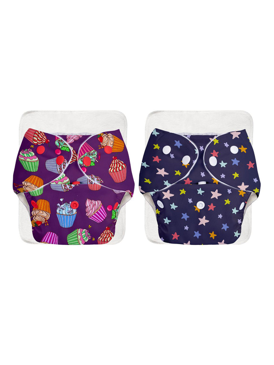 SuperBottoms Set Of 2 Cloth Reusable Diapers - 04-15