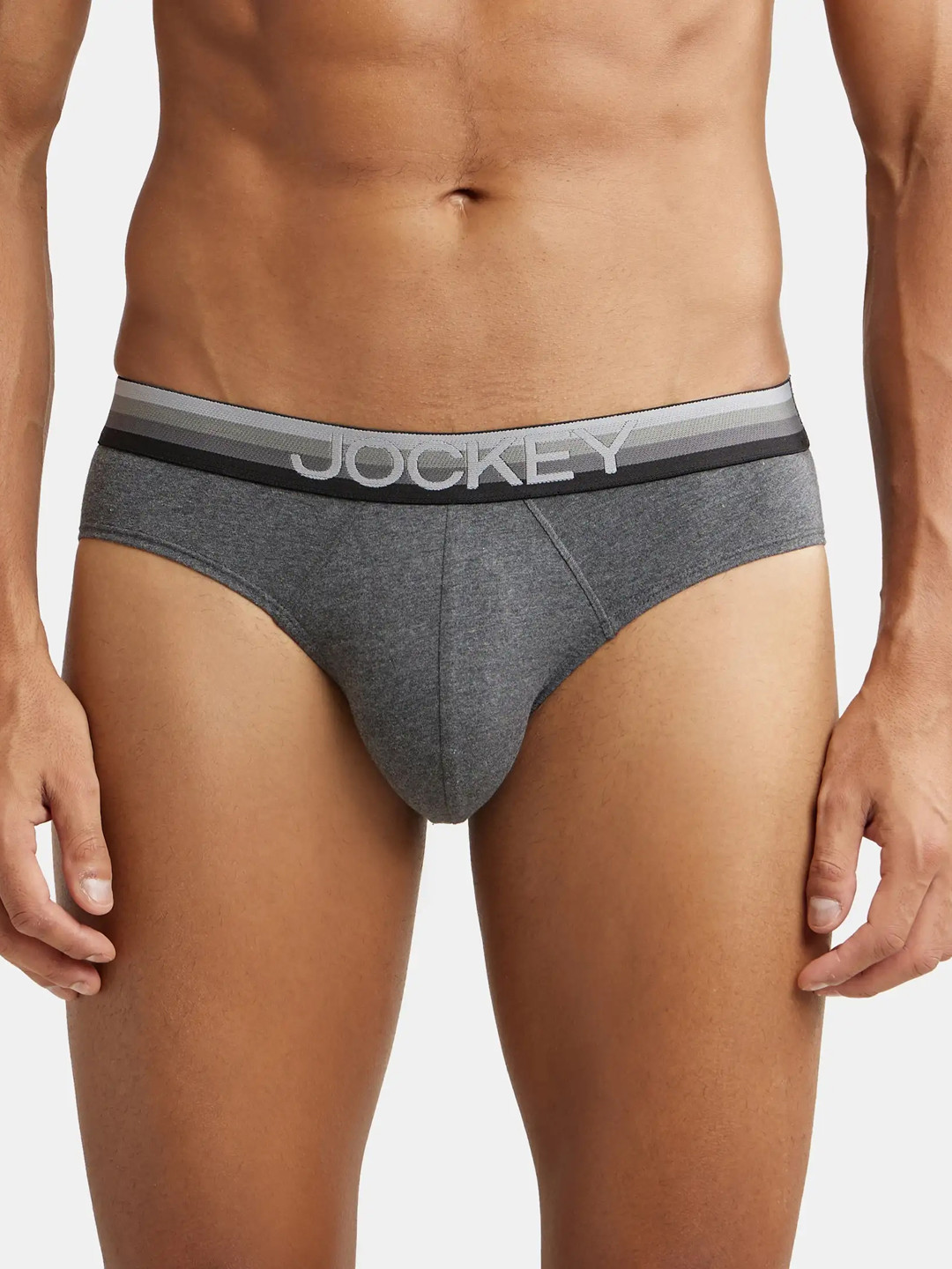 Jockey Super Combed Cotton Stretch Solid Brief with Ultrasoft Waistband-US07