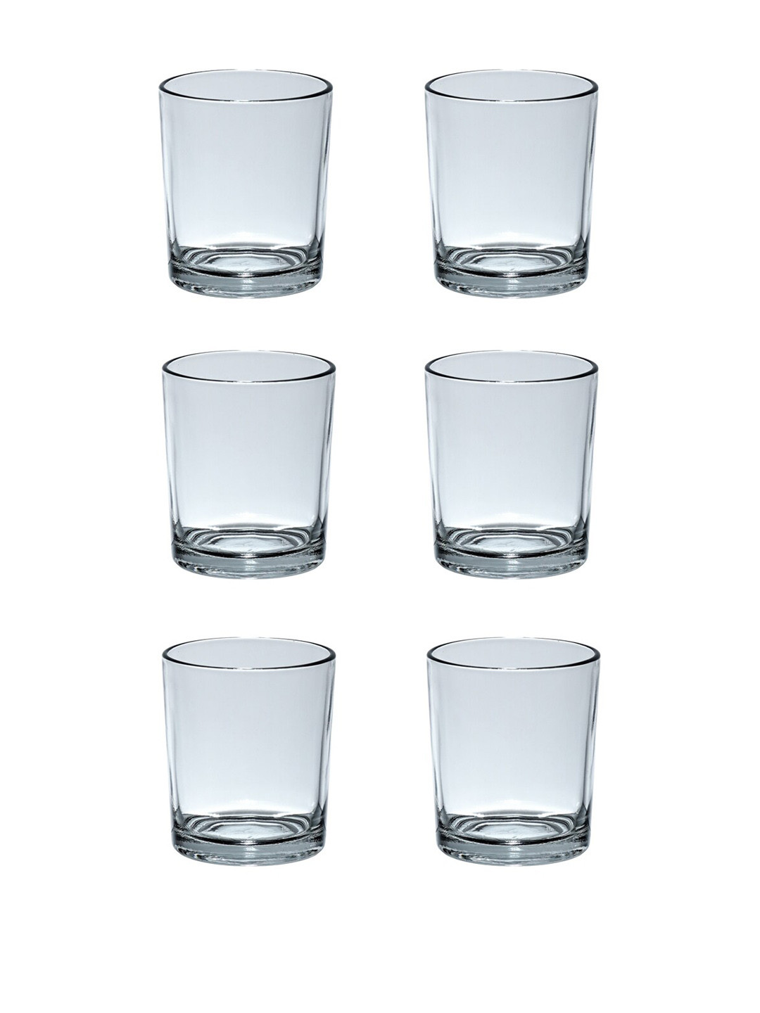 ceradeco Transparent 6 Pcs Round Whisky Glasses 300ml
