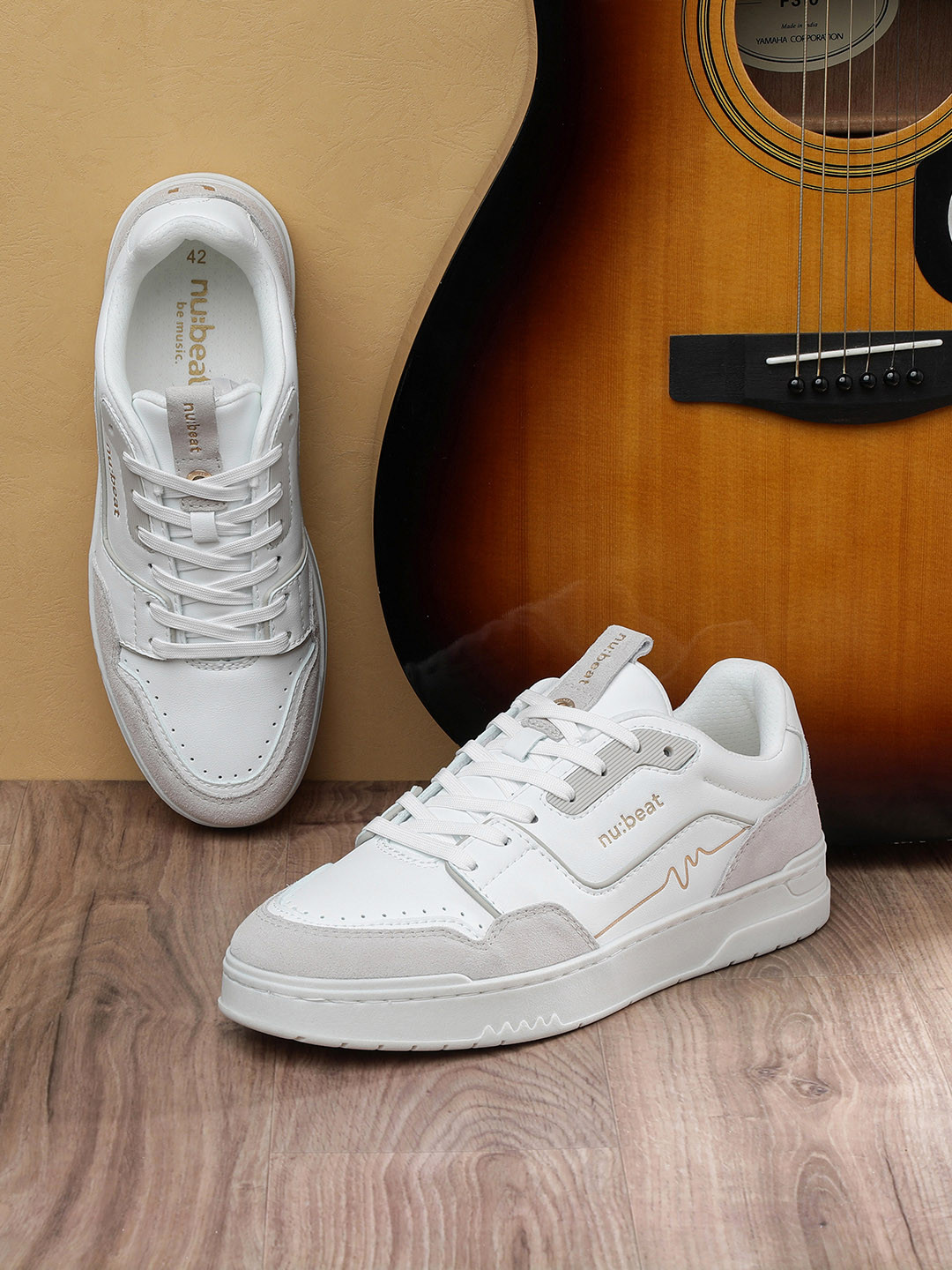 nubeat ANTHEM White Mens Sneakers