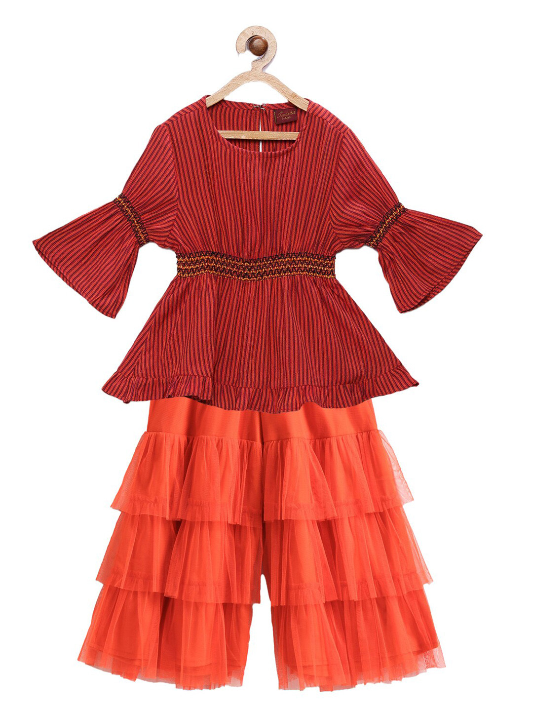 Twisha Girls Striped Top with Trousers