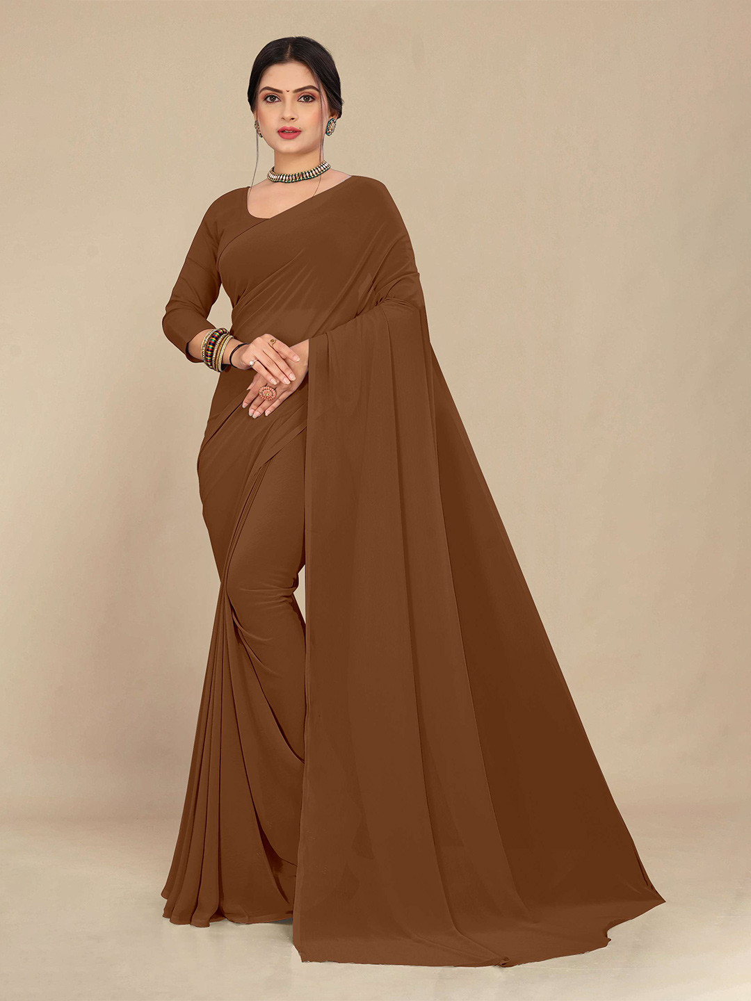 STAVA CREATION Pure Georgette Saree