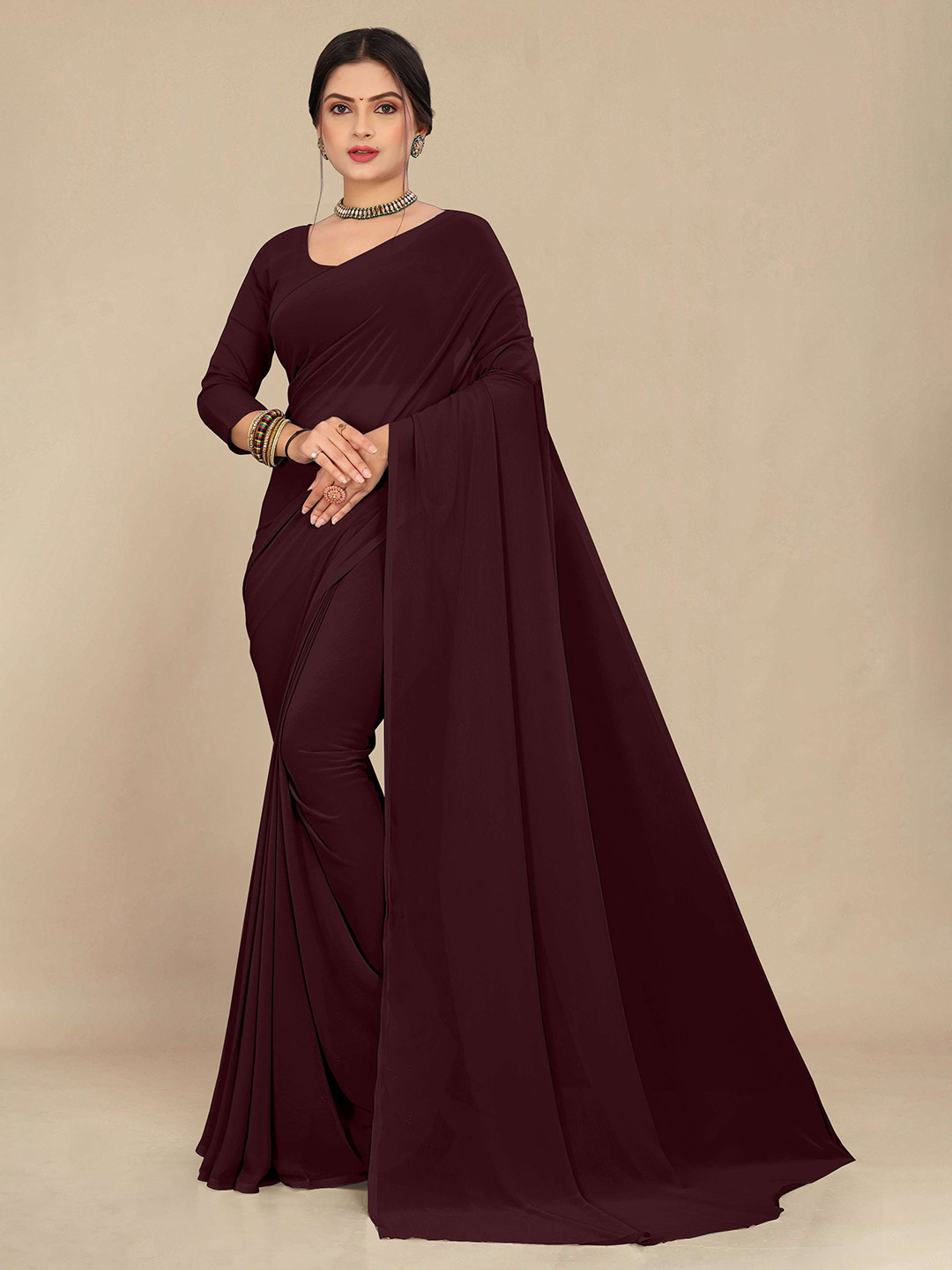STAVA CREATION Pure Georgette Saree