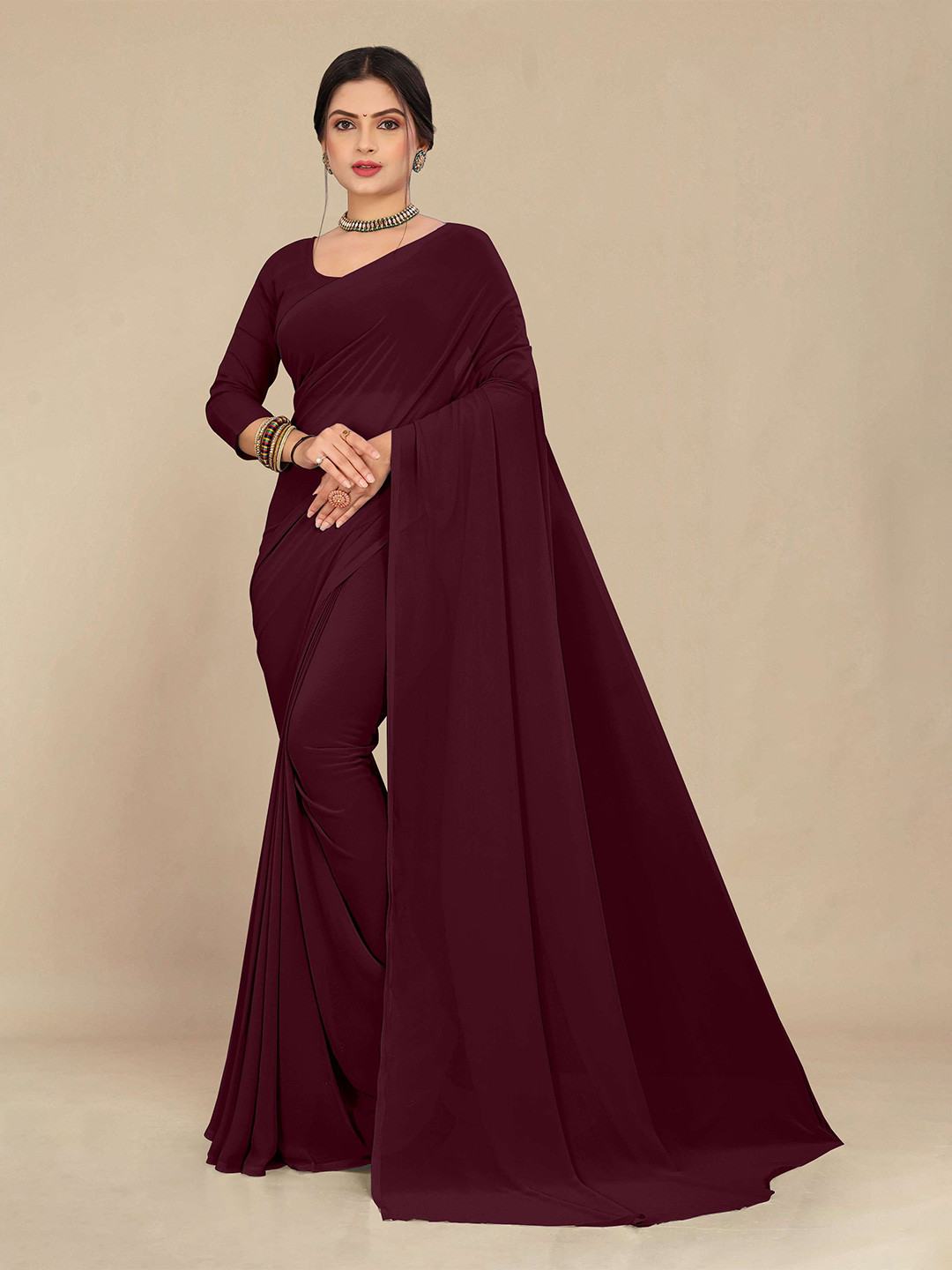 STAVA CREATION Pure Georgette Saree