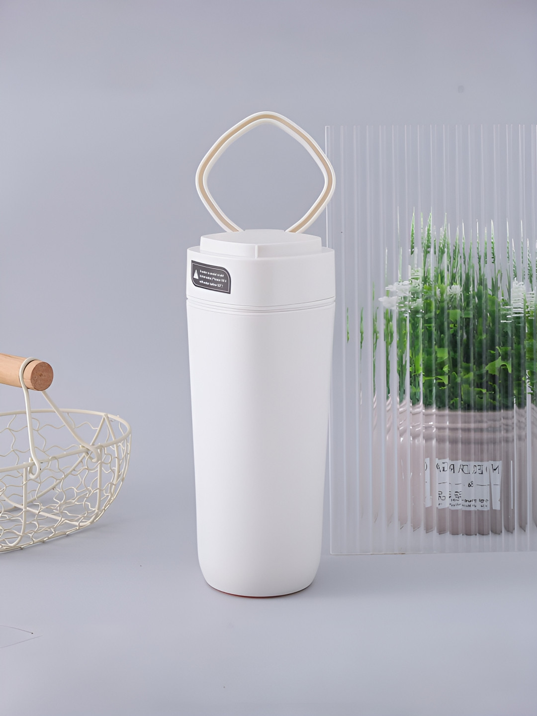 UMAI White Solid Stainless Steel BPA Free Tumbler - 480ml