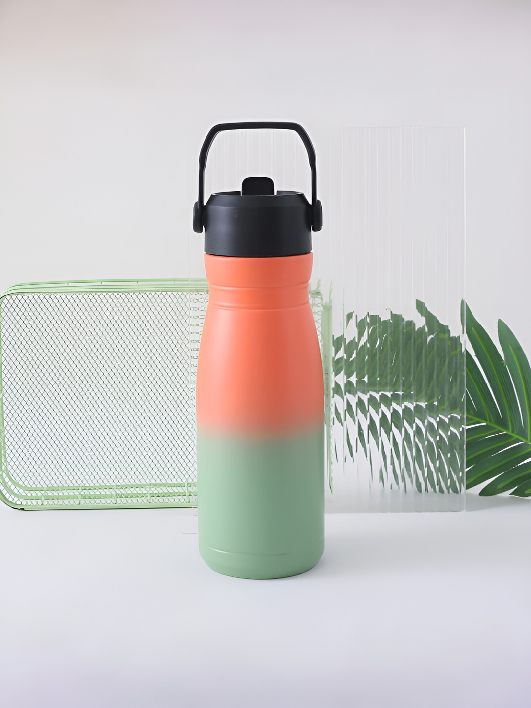 UMAI Orange Colourblocked Stainless Steel Single Wall Vacuum Flask - 750ml