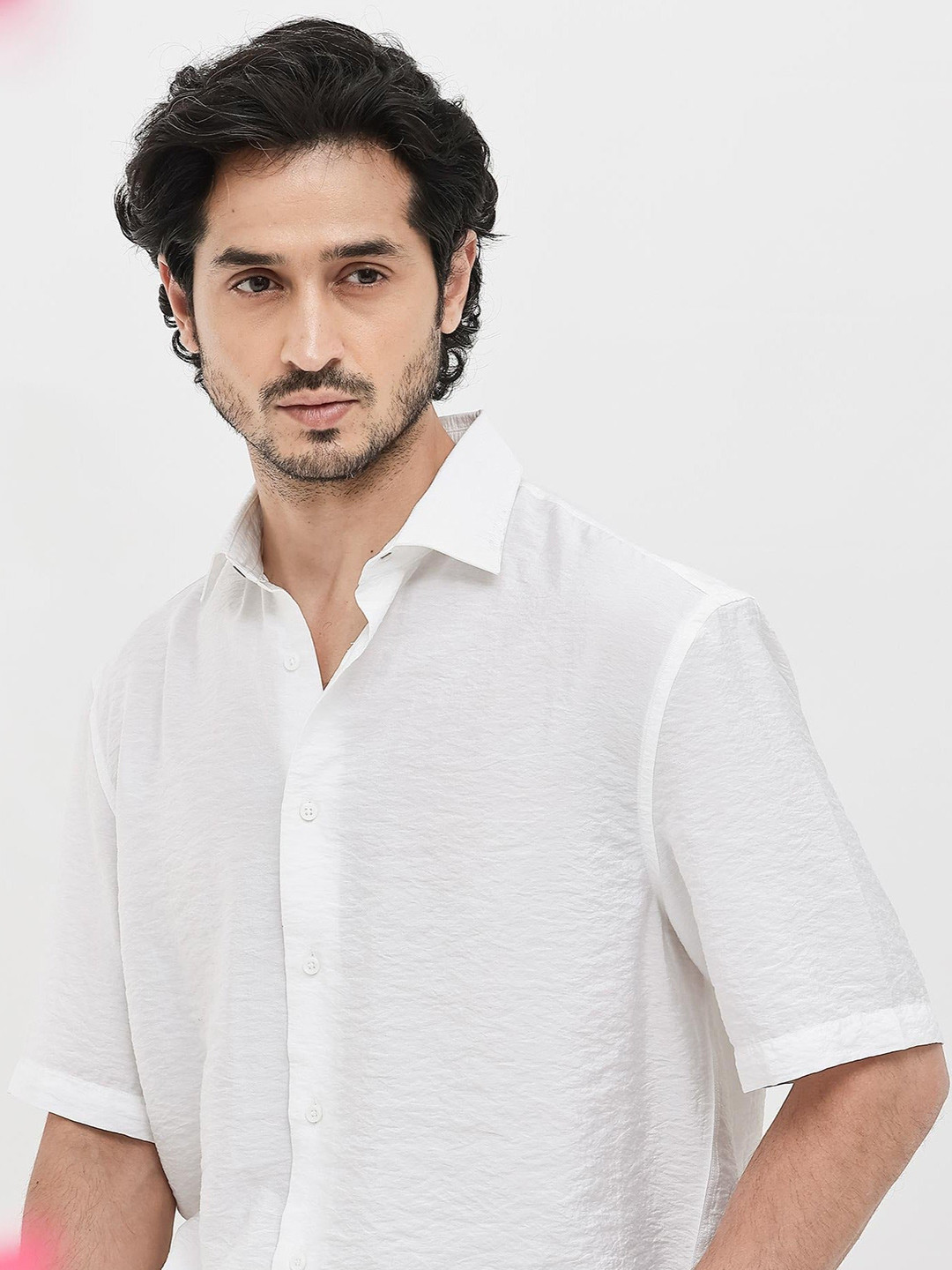 RARE RABBIT Men Flo  Classic Opaque Boxy Shirt