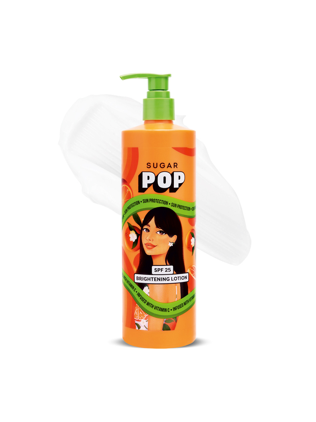 SUGAR POP Women SPF25 Brightening Body Lotion with Vitamin C & Aloe Vera - 400 ml