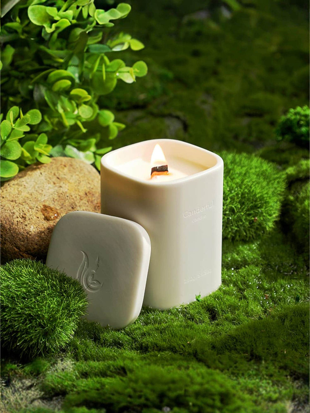 UMAI Christmas festive 1 Wick Vast Ocean and Sky (Fresh) Solid Geometric Jar Candles