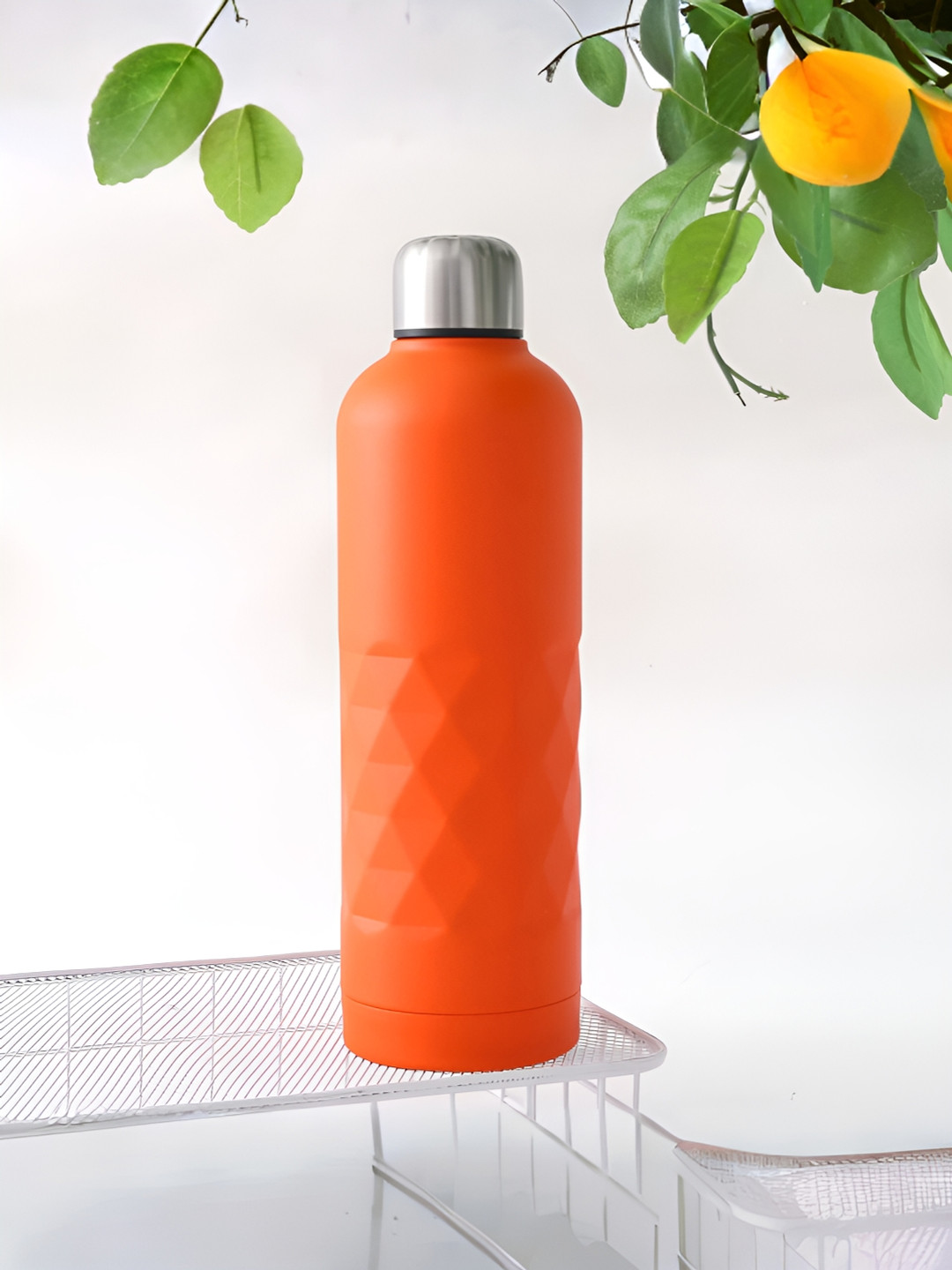 UMAI Orange Solid Stainless Steel Double Wall Vacuum Flask - 750ml