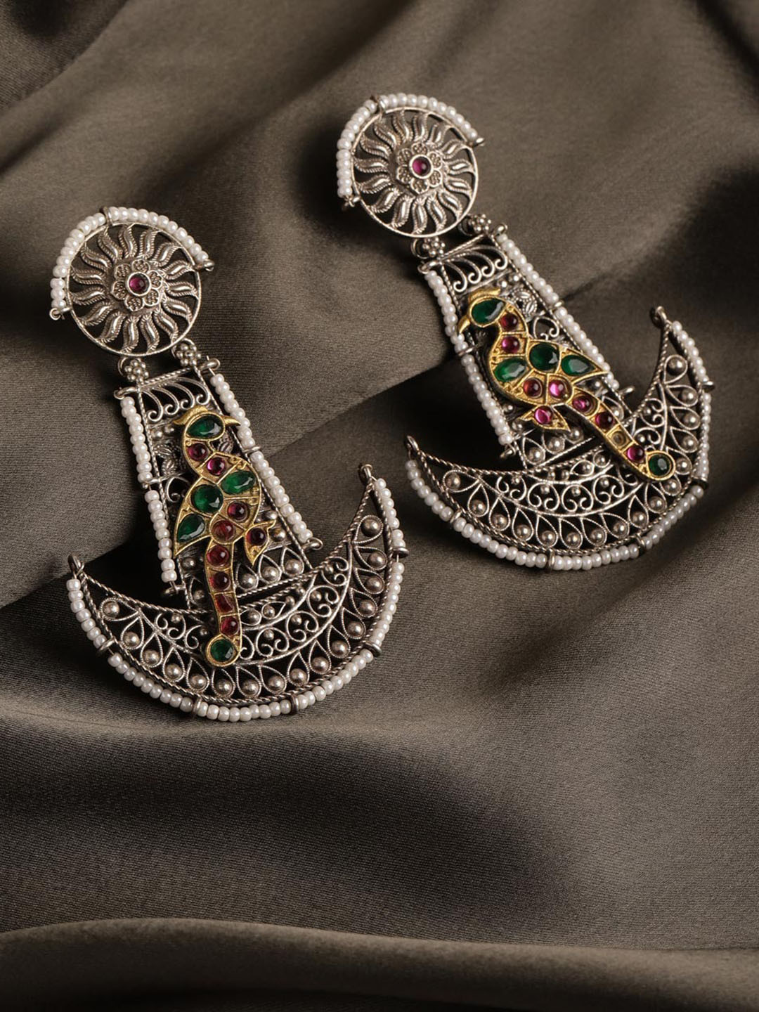Fabindia Contemporary Metal  Drop Earrings