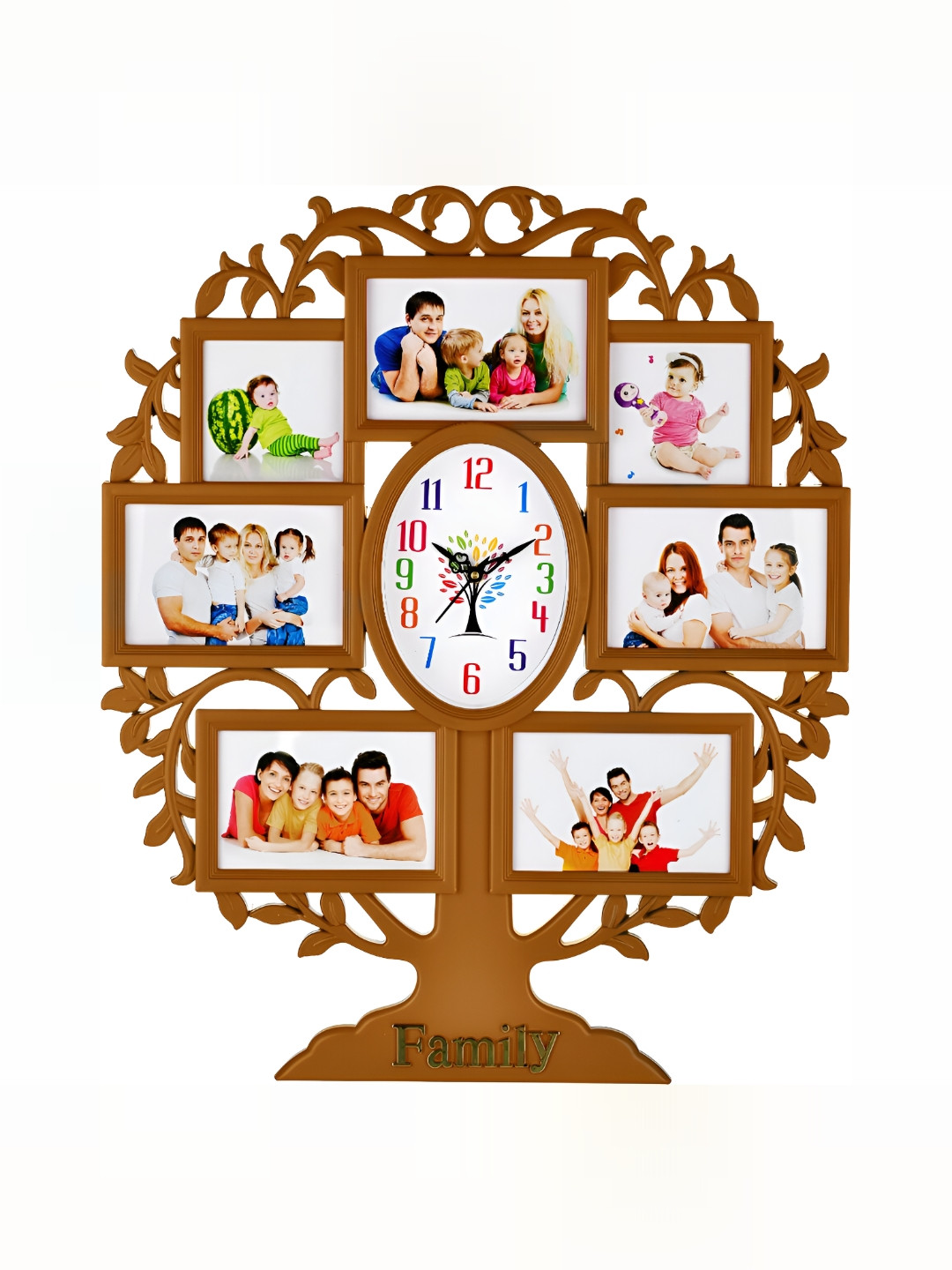 Attractionz Beige & Beige Wall Clock