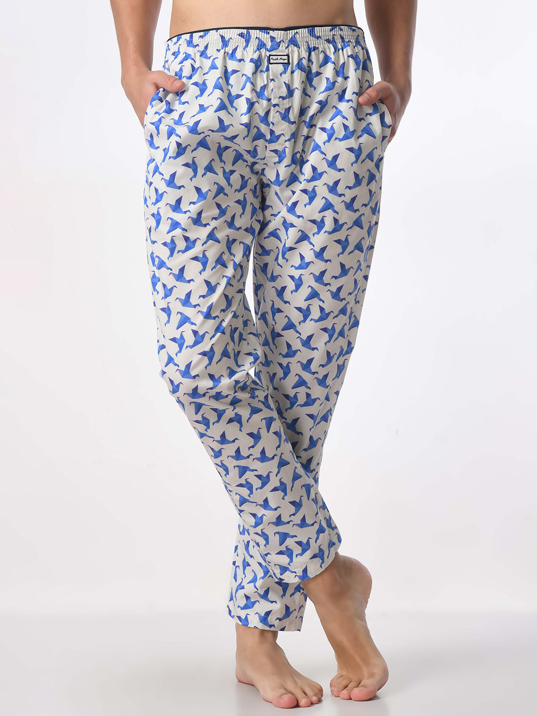 PURPLEMANGO THE FRUIT OF FASHION Men Printed Pure Cotton Lounge Pant