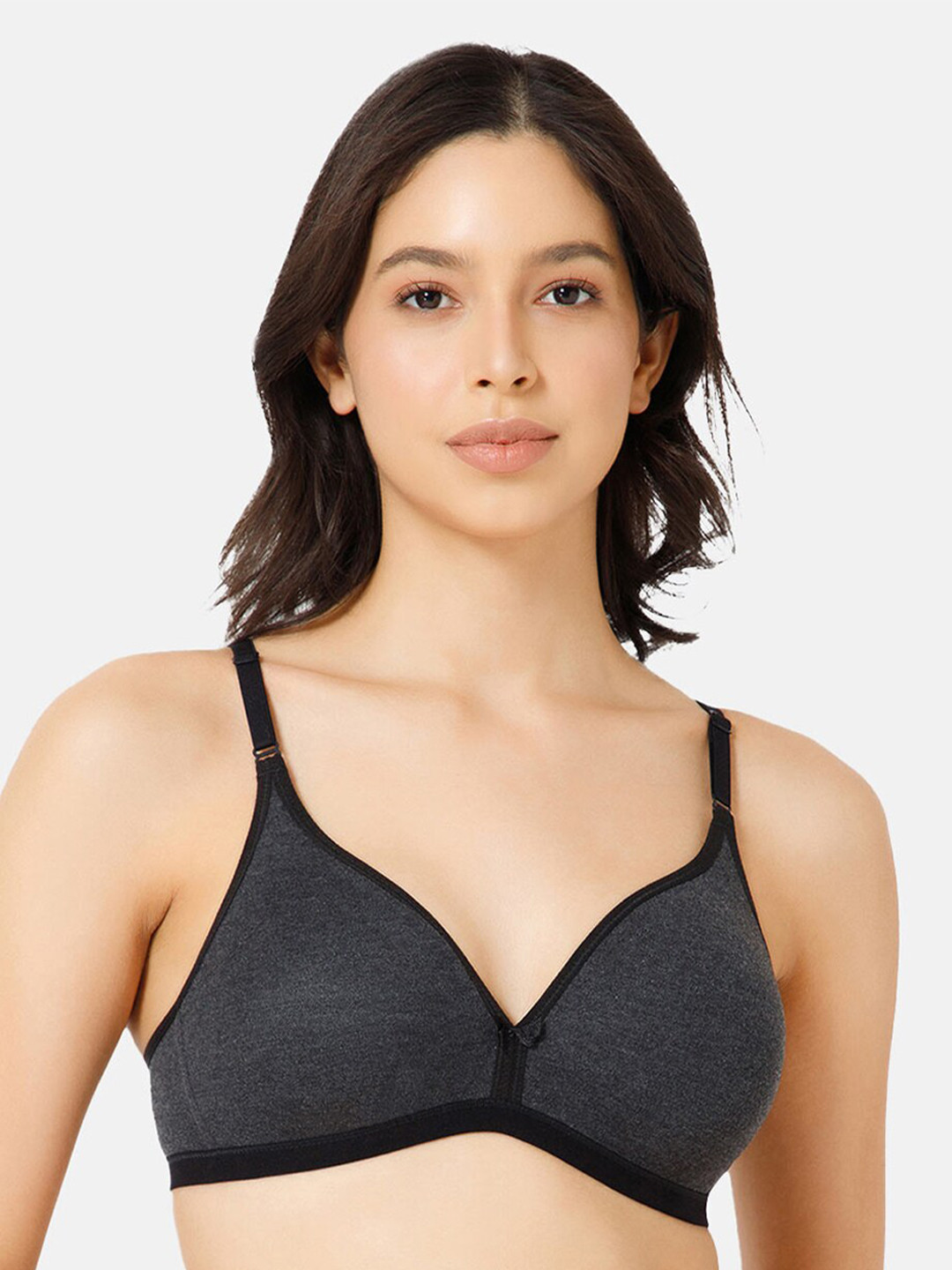 NAIDU HALL Half Coverage Non Padded Seamless Everyday Bra - All Day Comfort