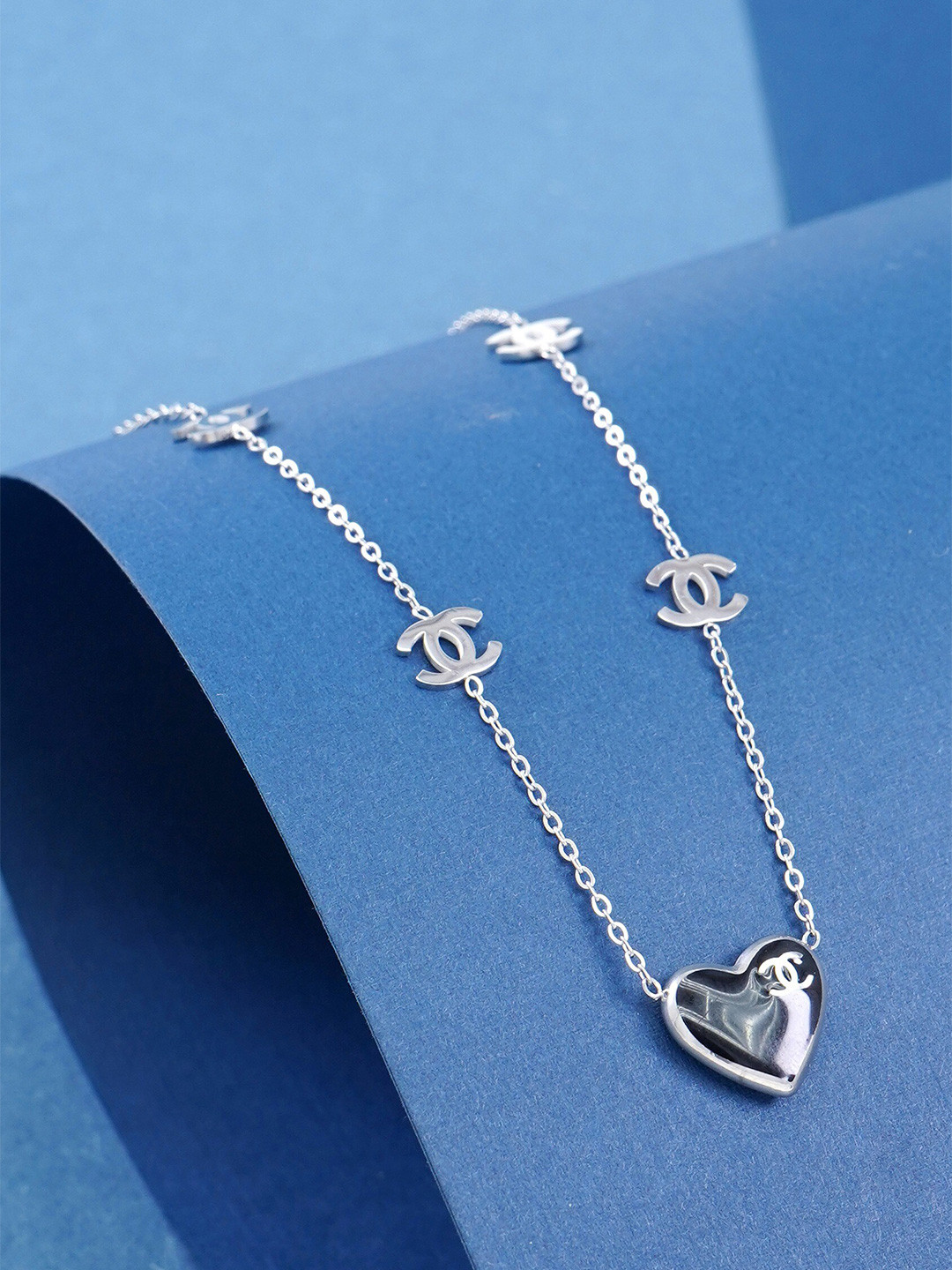 Ramdev Art Fashion Jwellery Rose Gold-Plated Necklace With Pendant