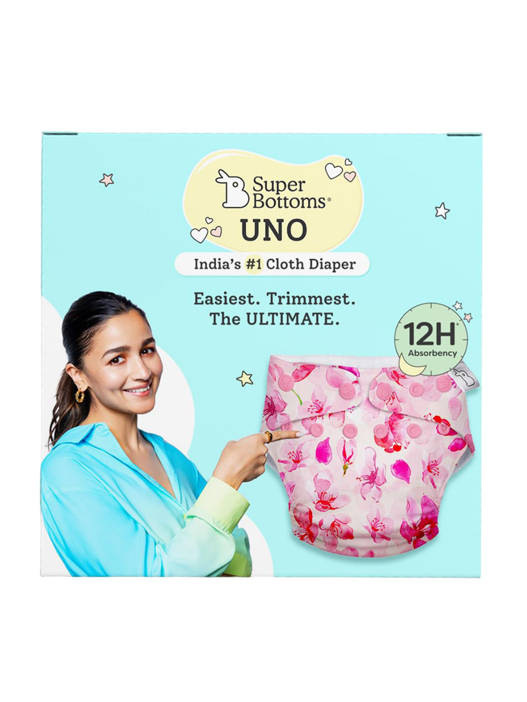 SuperBottoms Dry Feel Reusable Cloth Diaper With Insert