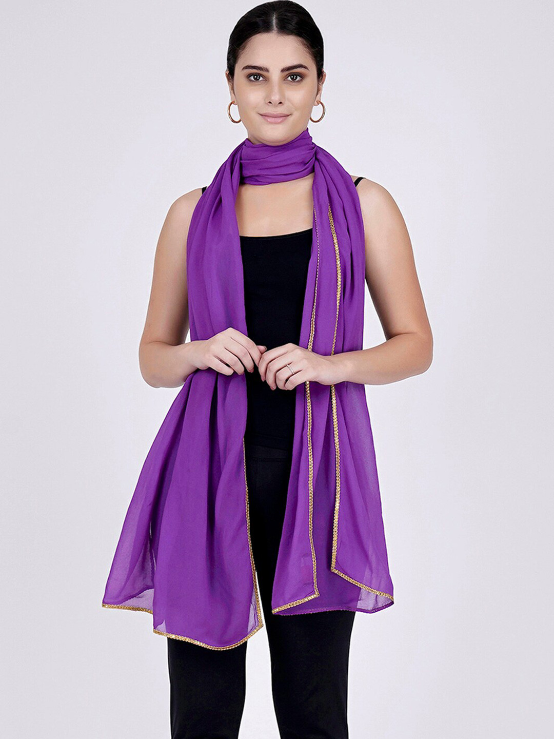 First Resort by Ramola Bachchan Taping Georgette Dupatta