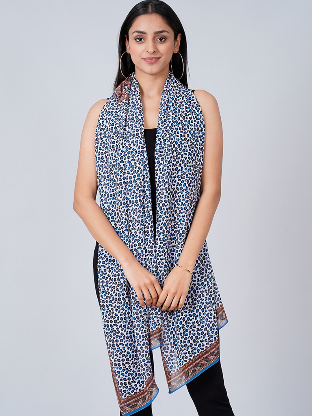 First Resort by Ramola Bachchan Animal Printed Stole