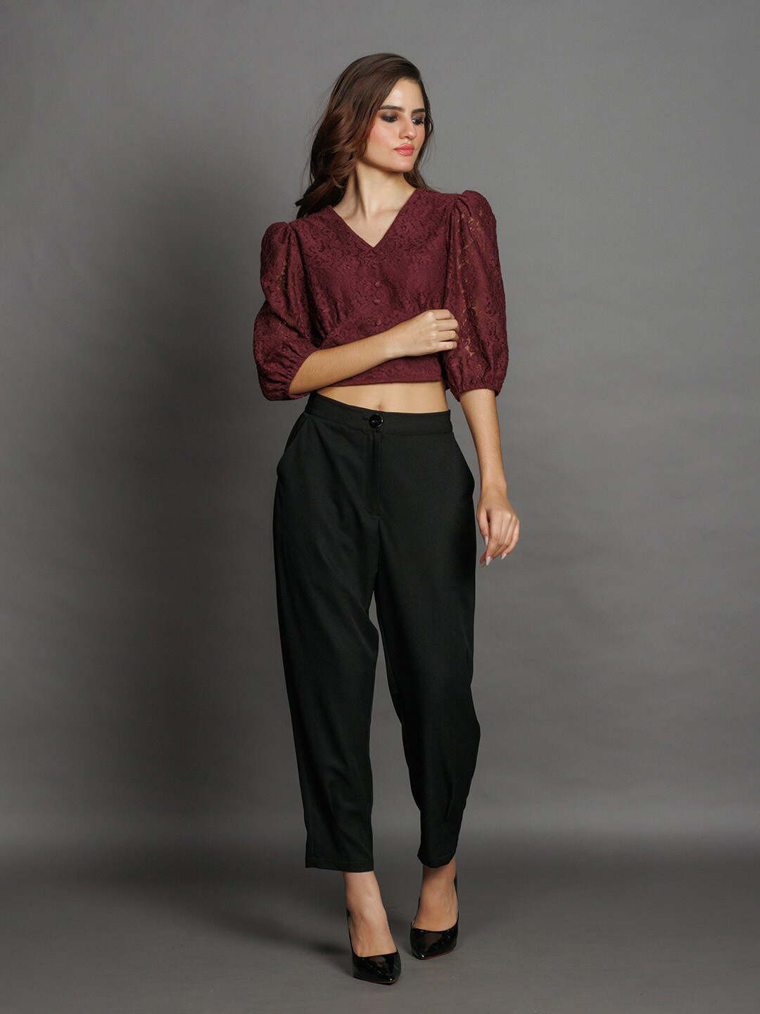 Zink London Wrap Crop Top